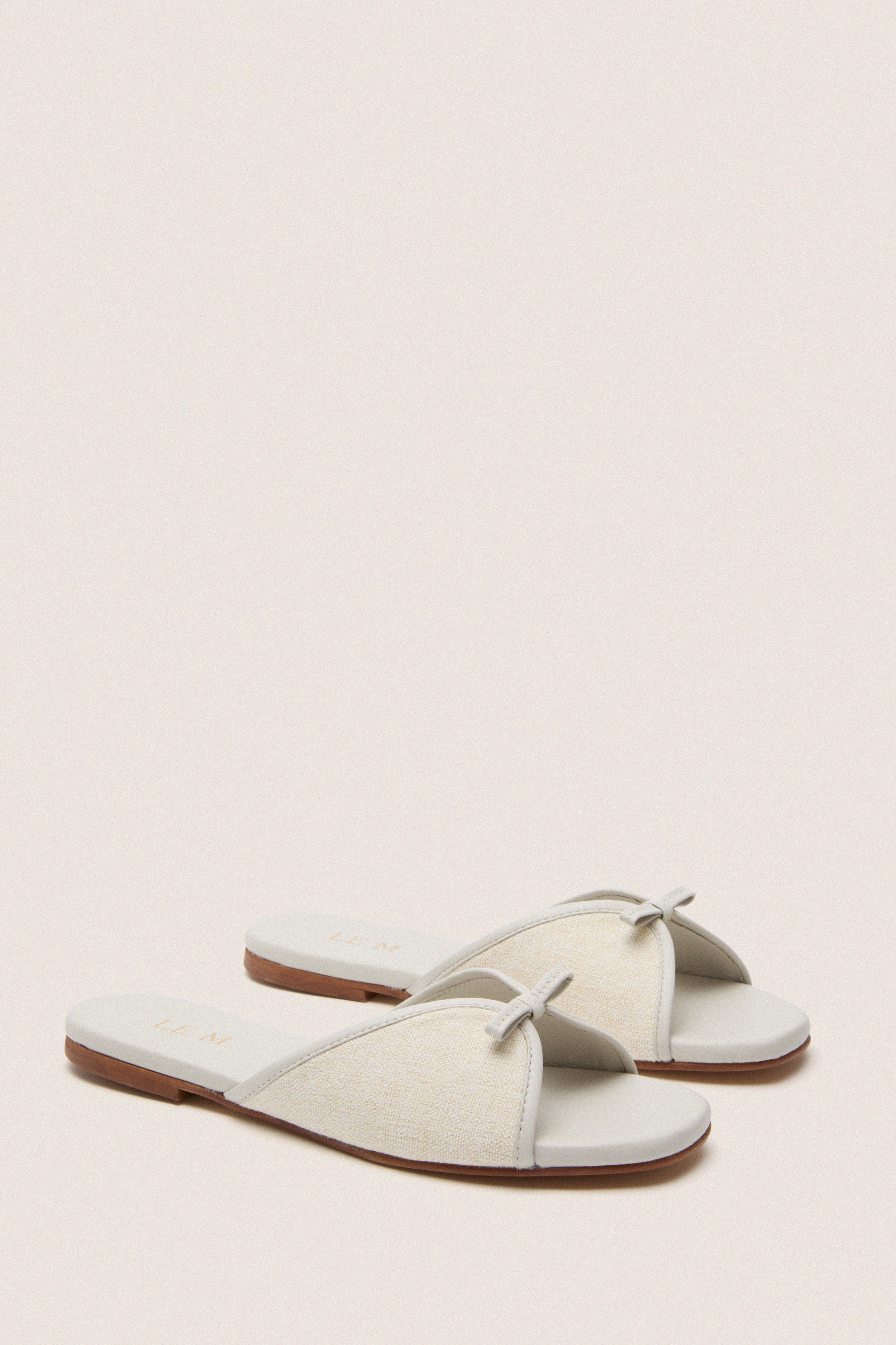 Off White Gianna Flat Sandals - Image 4