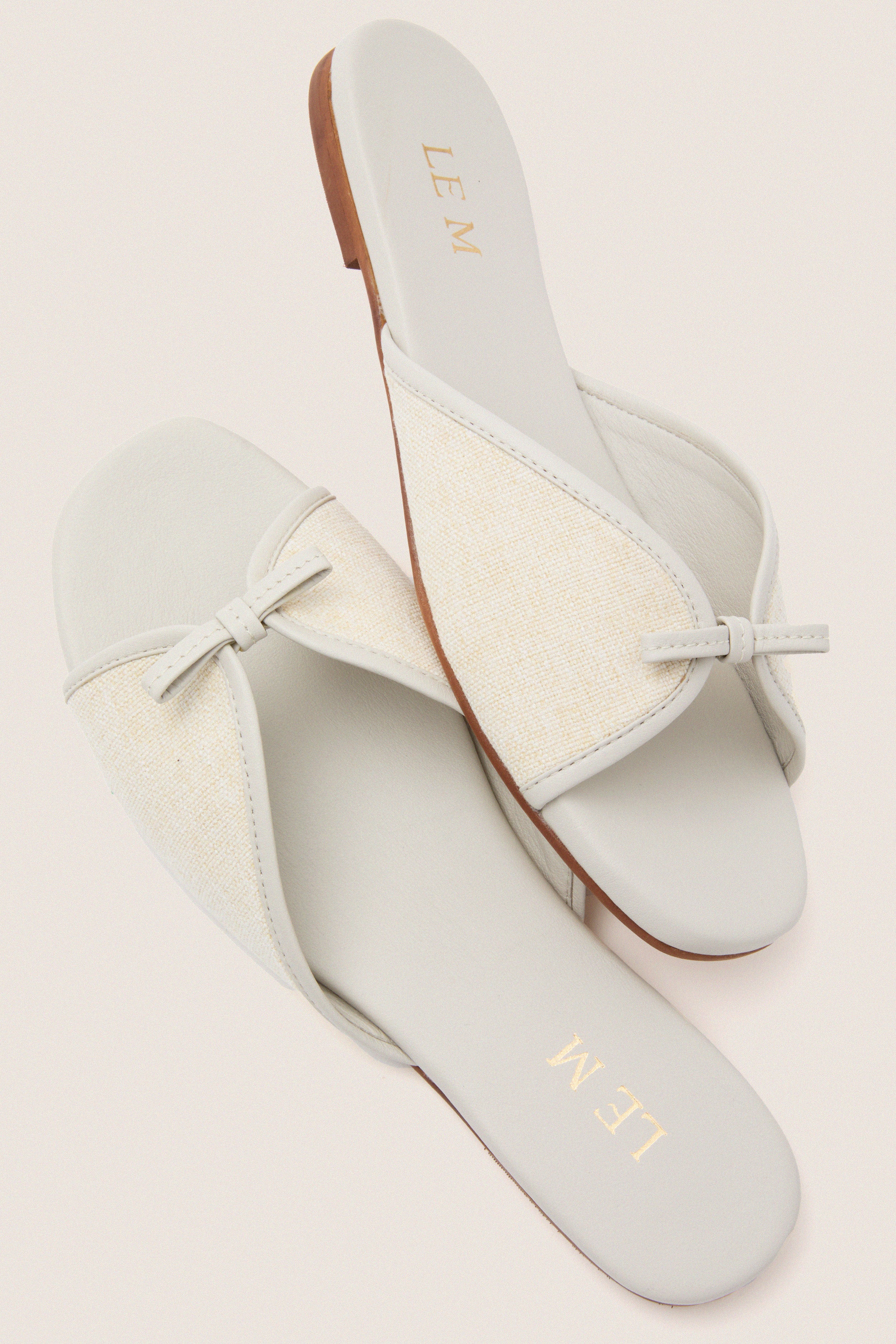 Off White Gianna Flat Sandals - Image 5