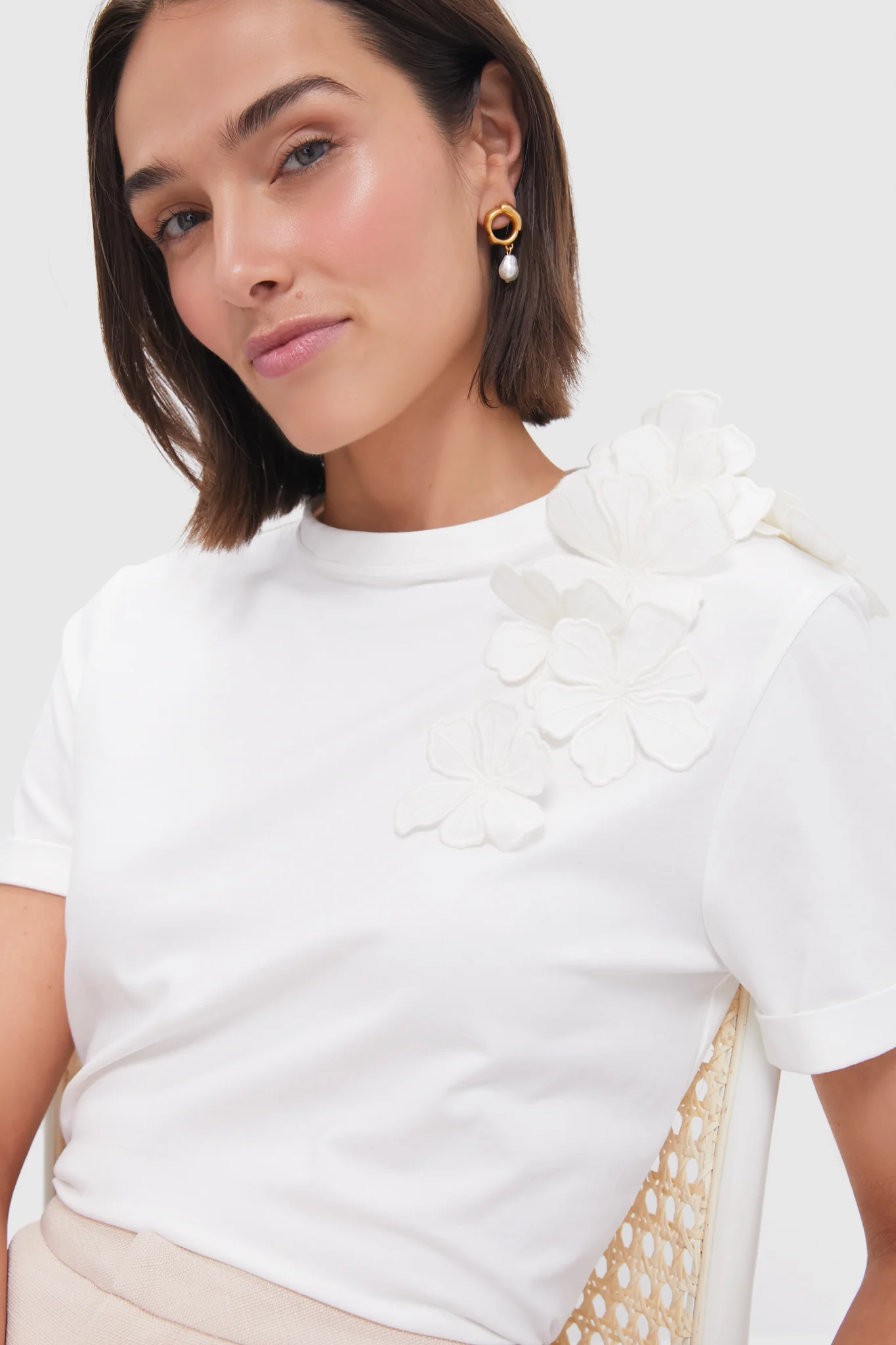 Off White Muchas Cantos Embellished T-Shirt - Image 2