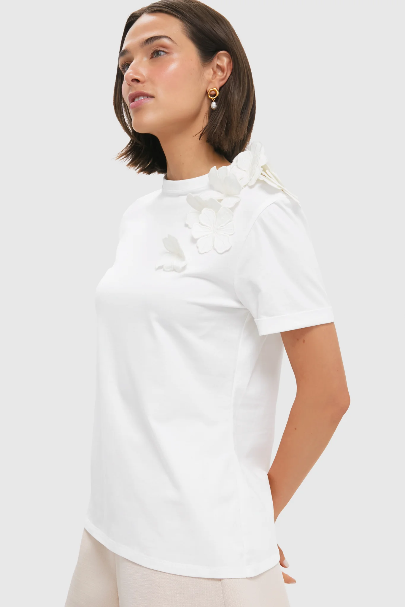 Off White Muchas Cantos Embellished T-Shirt - Image 4