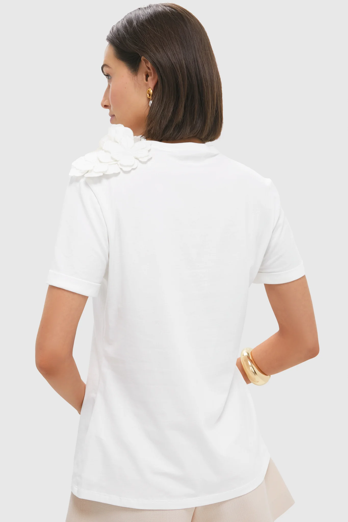 Off White Muchas Cantos Embellished T-Shirt - Image 5
