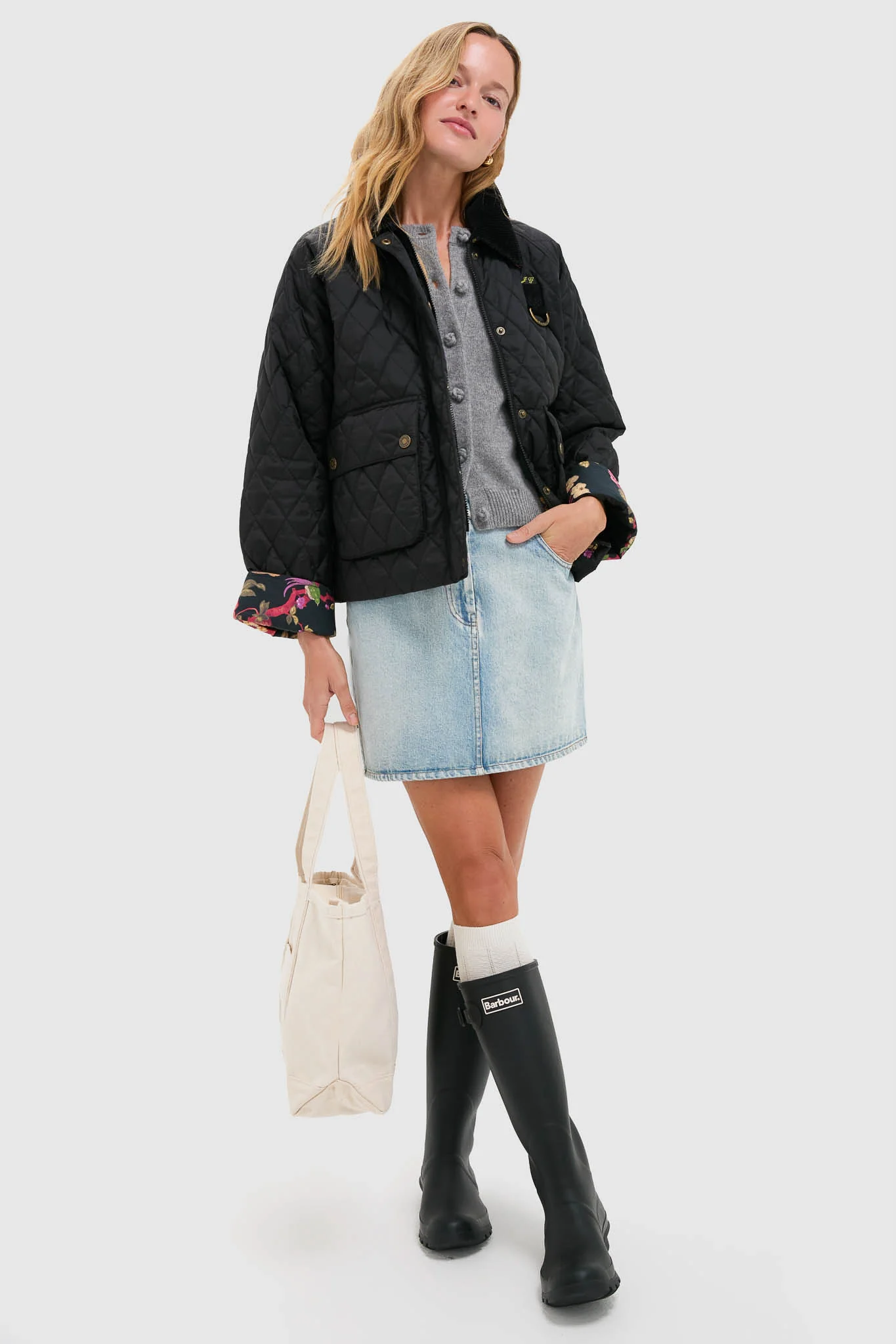 Off-White Needlepoint Knee High - Image 2
