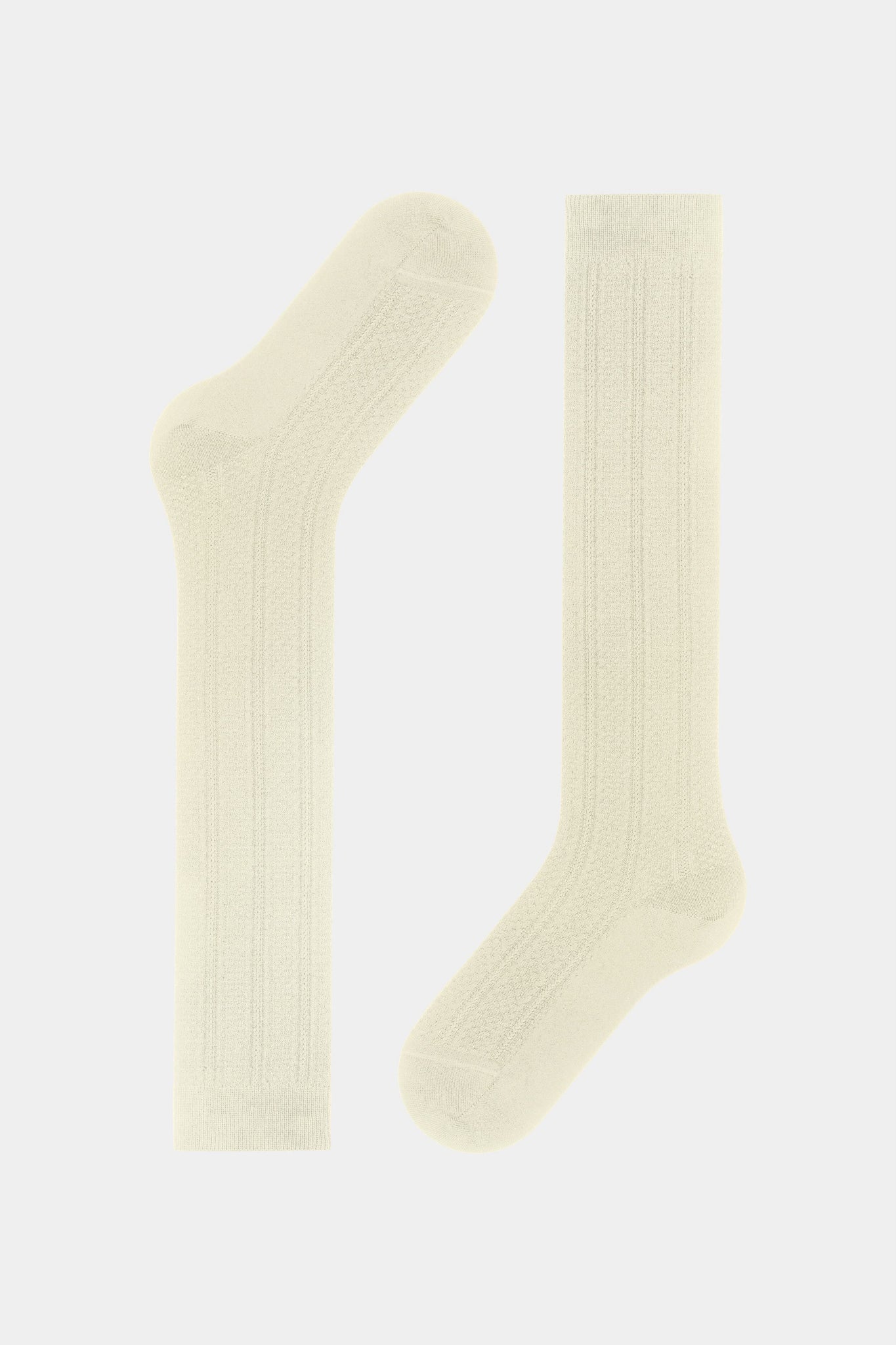 Off-White Needlepoint Knee High - Image 6