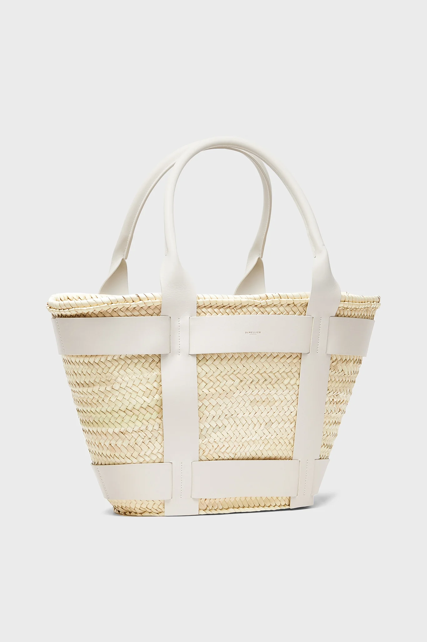 Off White Raffia Maxi Santorini Bag - Image 4