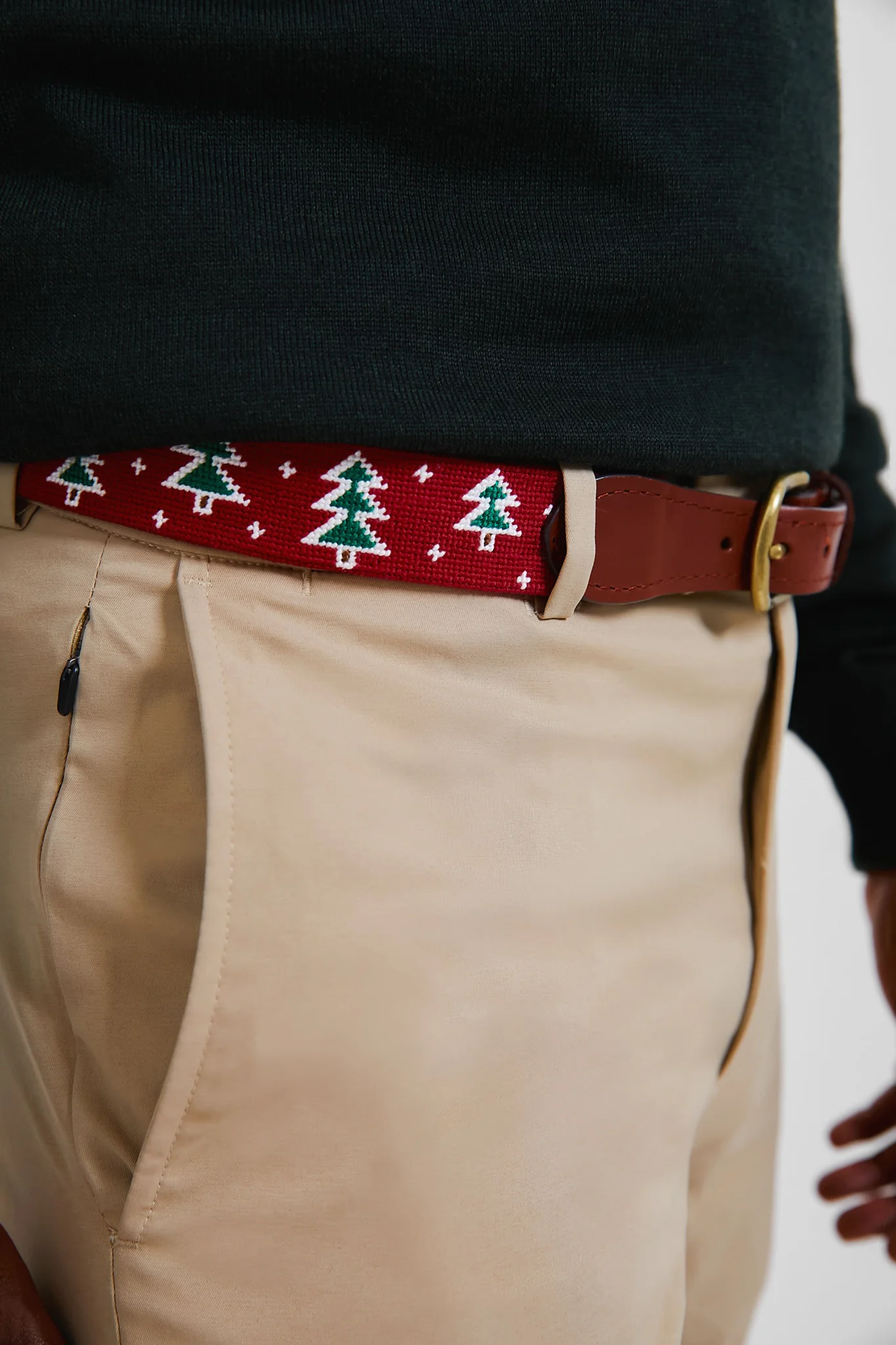Oh Christmas Tree Needlepoint Belt - Image 2