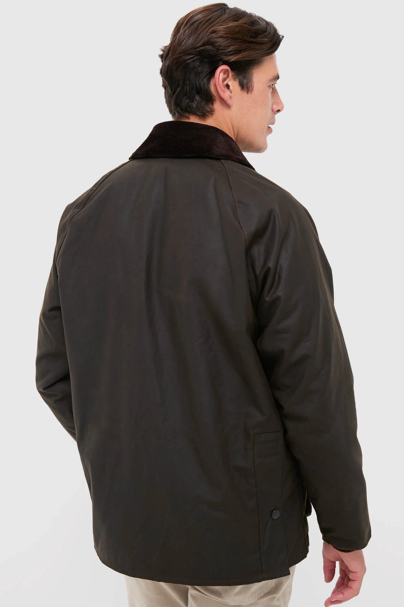 Olive Ashby Wax Jacket - Image 3