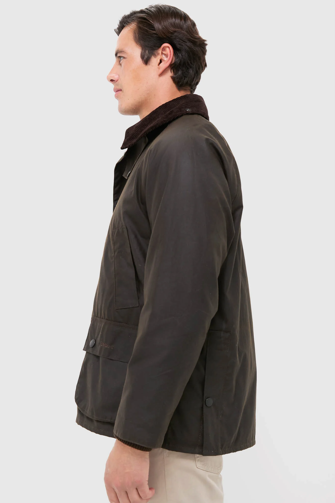 Olive Ashby Wax Jacket - Image 6