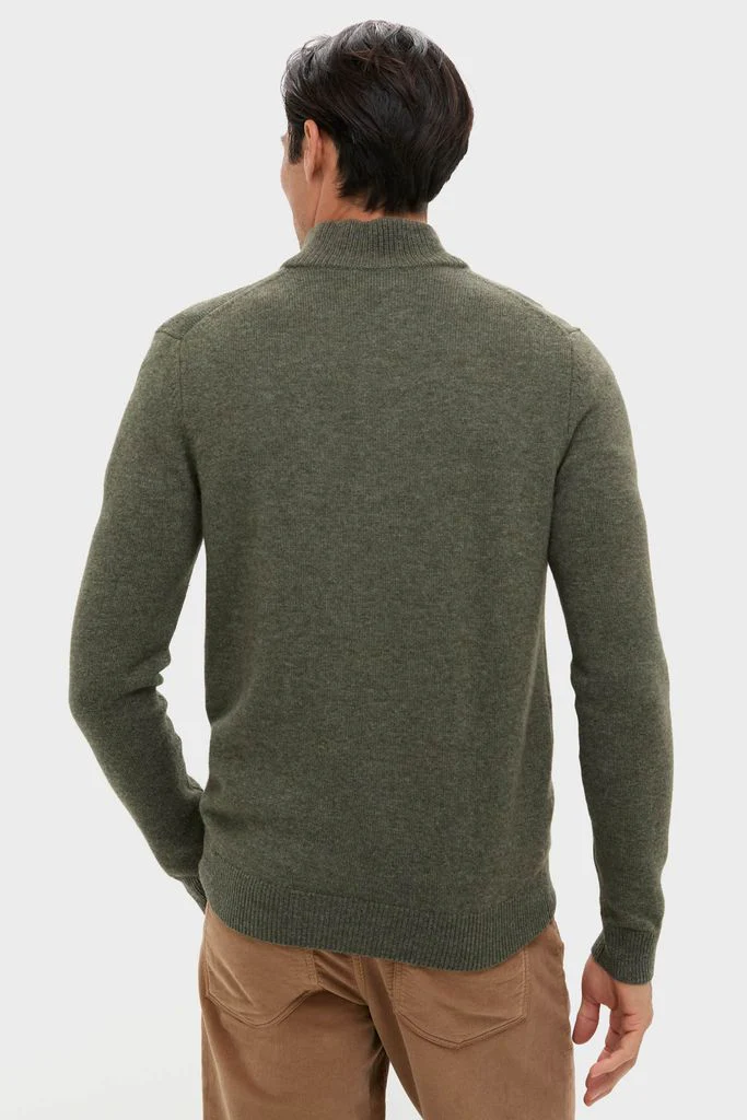 Olive Green Cashmere Wool Button-Up - Image 10