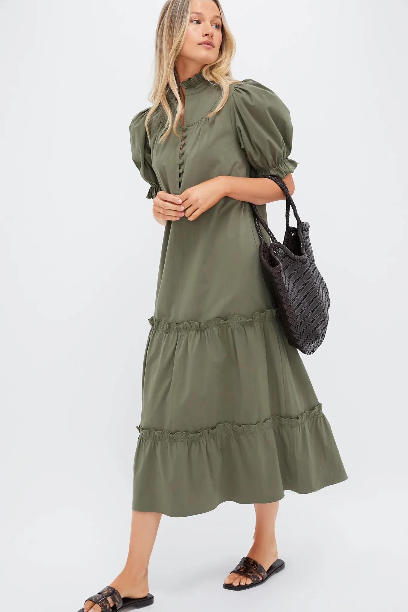 Olive Green Selena Maxi Dress - Image 2