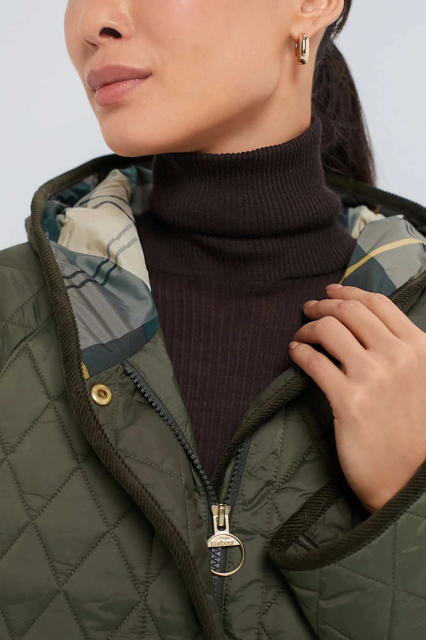 Olive Harmby Quilted Coat - Image 5