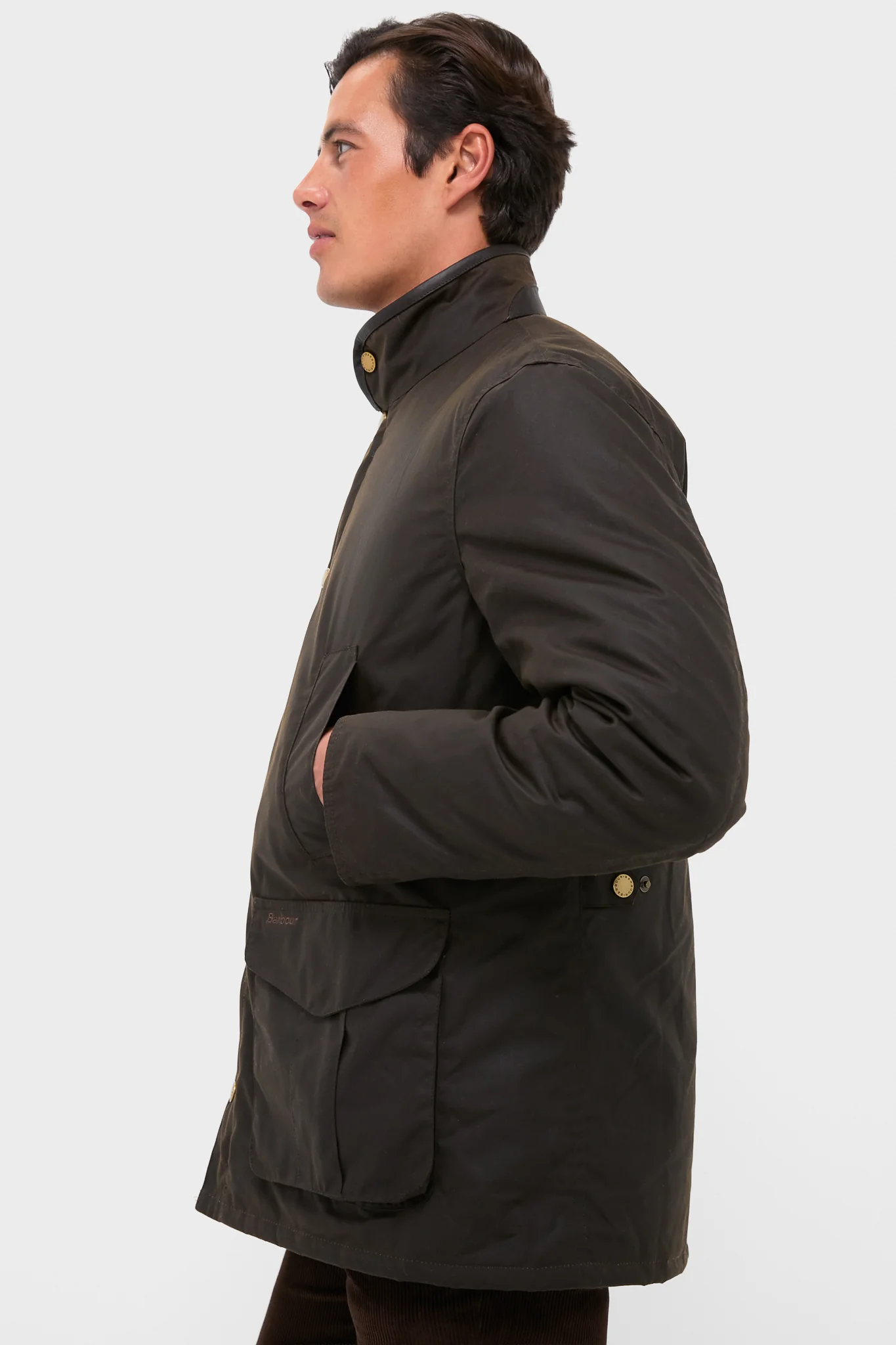Olive Hereford Wax Jacket - Image 3