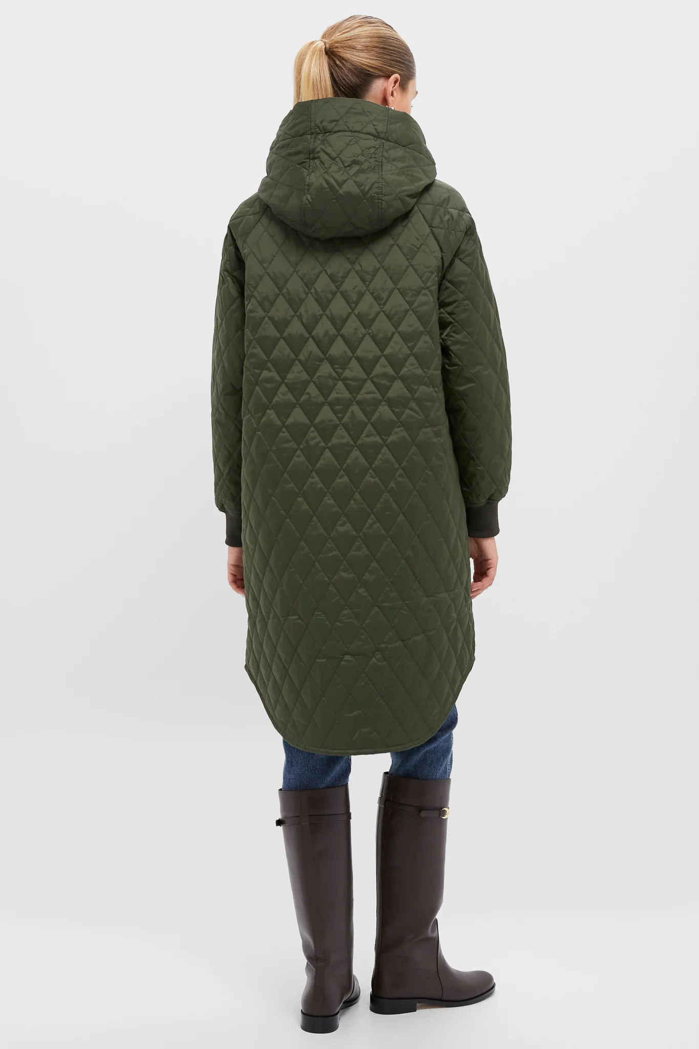 Olive Hilary Quilted Jacket - Image 4