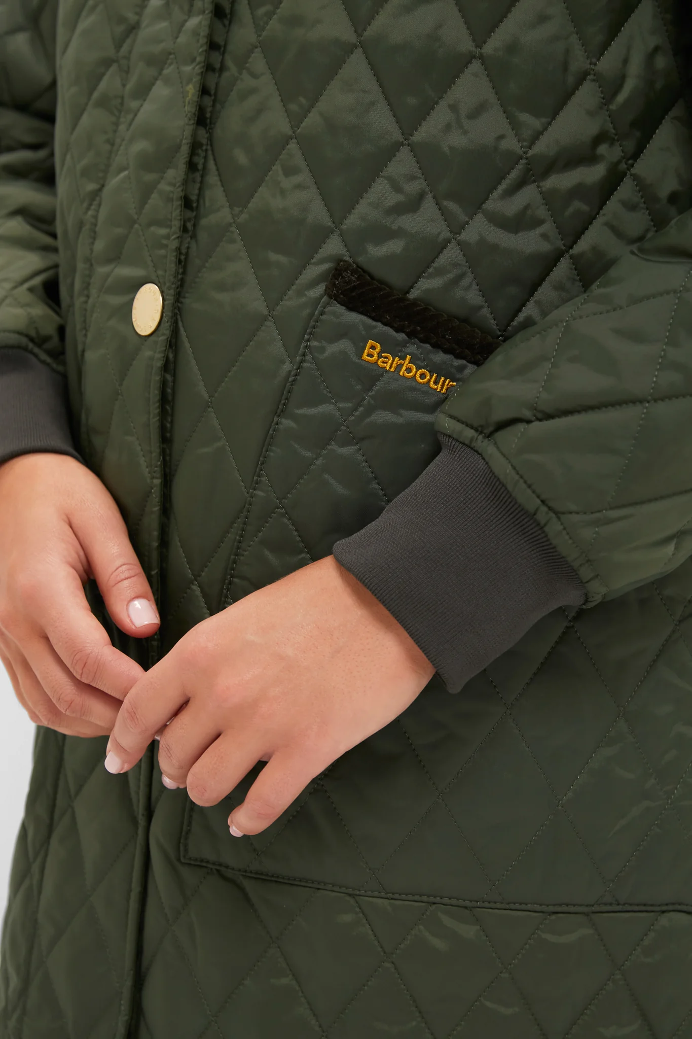 Olive Hilary Quilted Jacket - Image 5