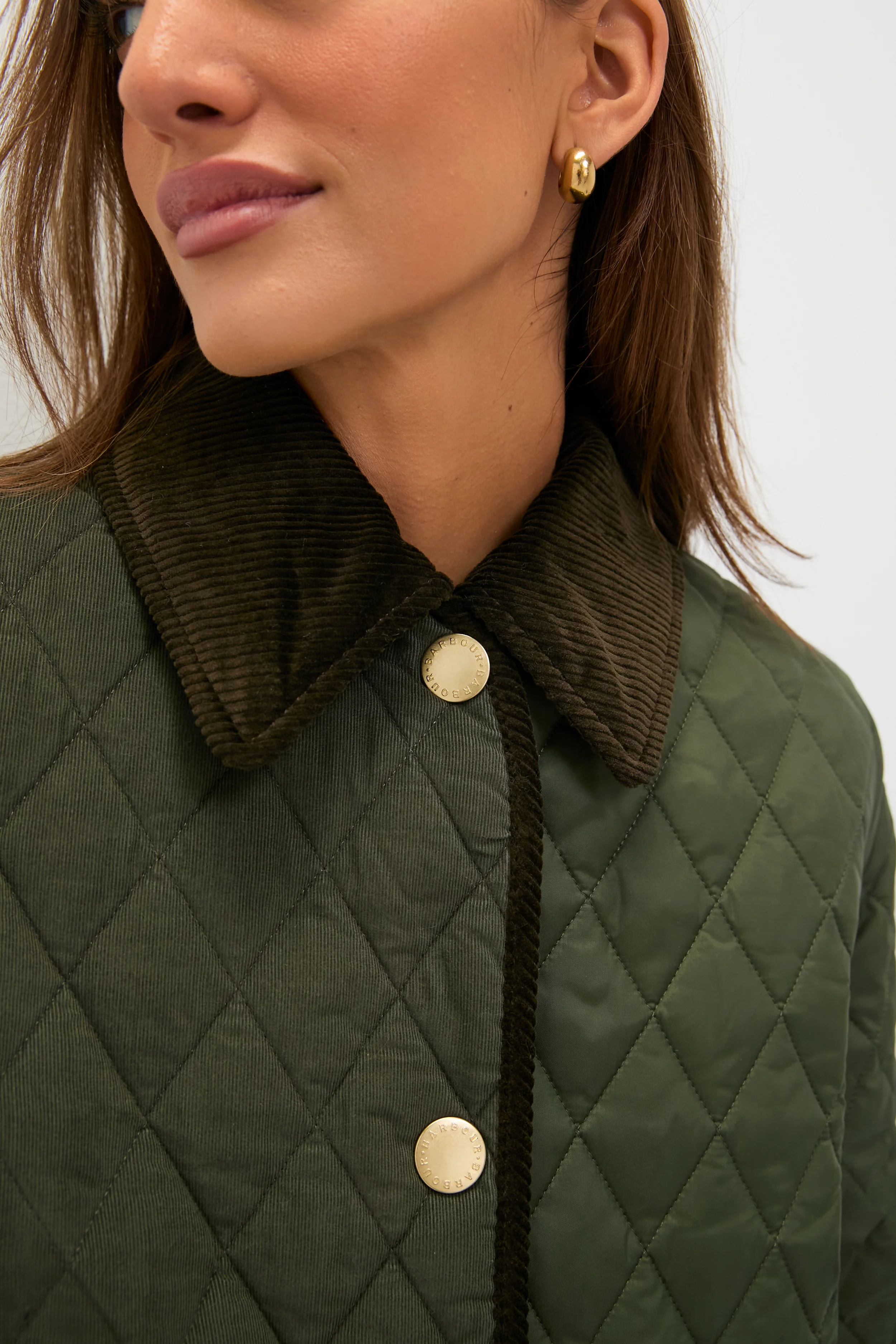 Olive Meryl Quilted Jacket - Image 5