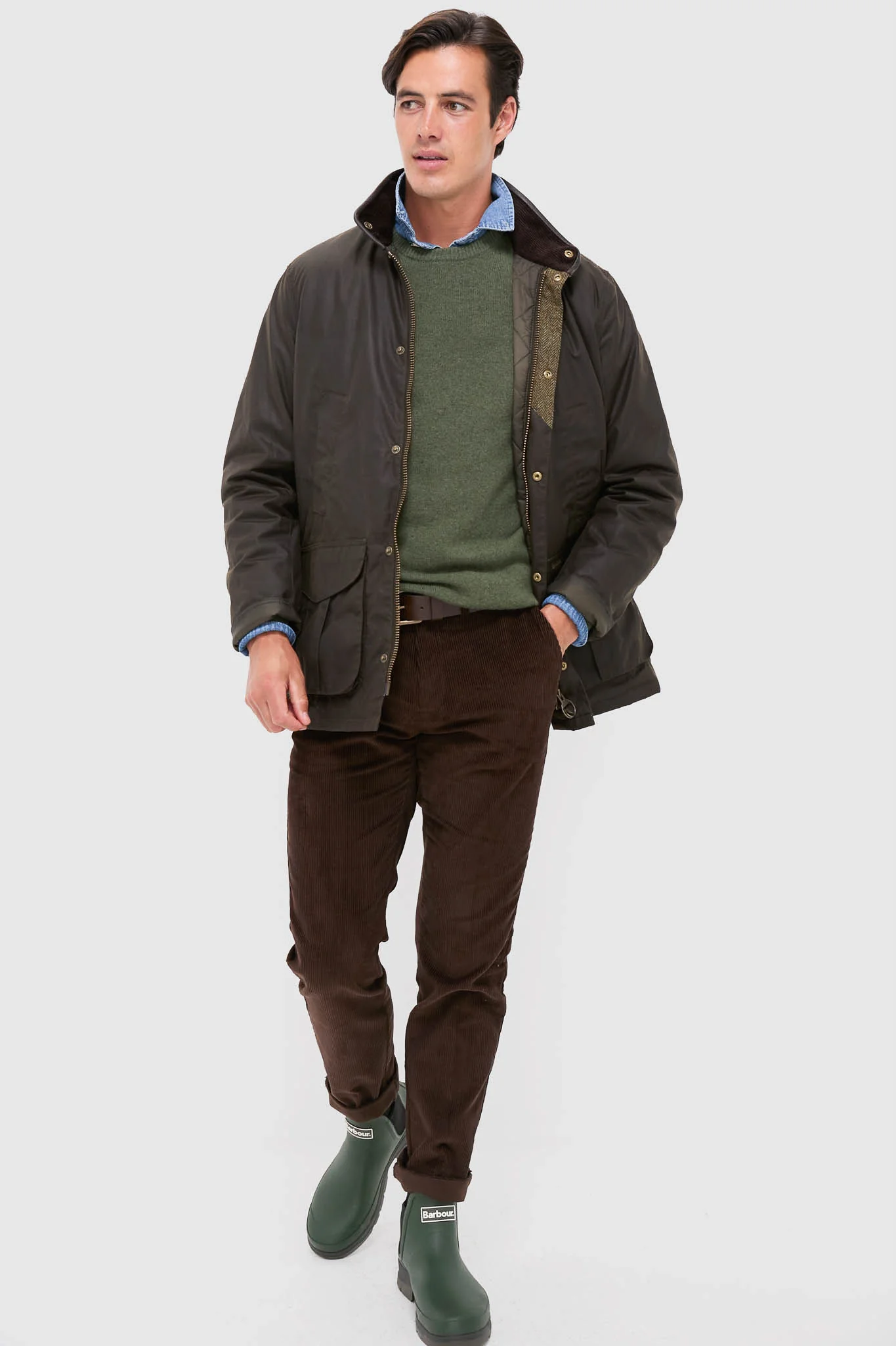 Olive Nimbus Chelsea Welly Boots - Image 3