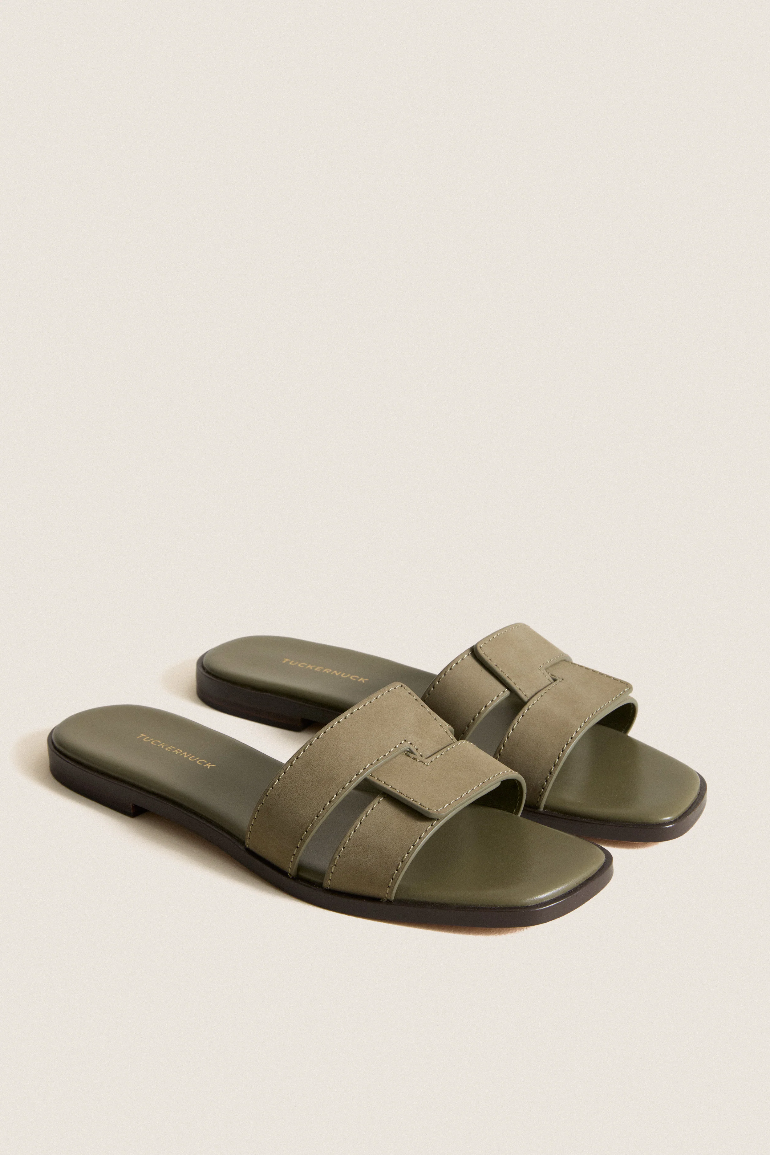 Olive Nubuck Muse Sandals - Image 4