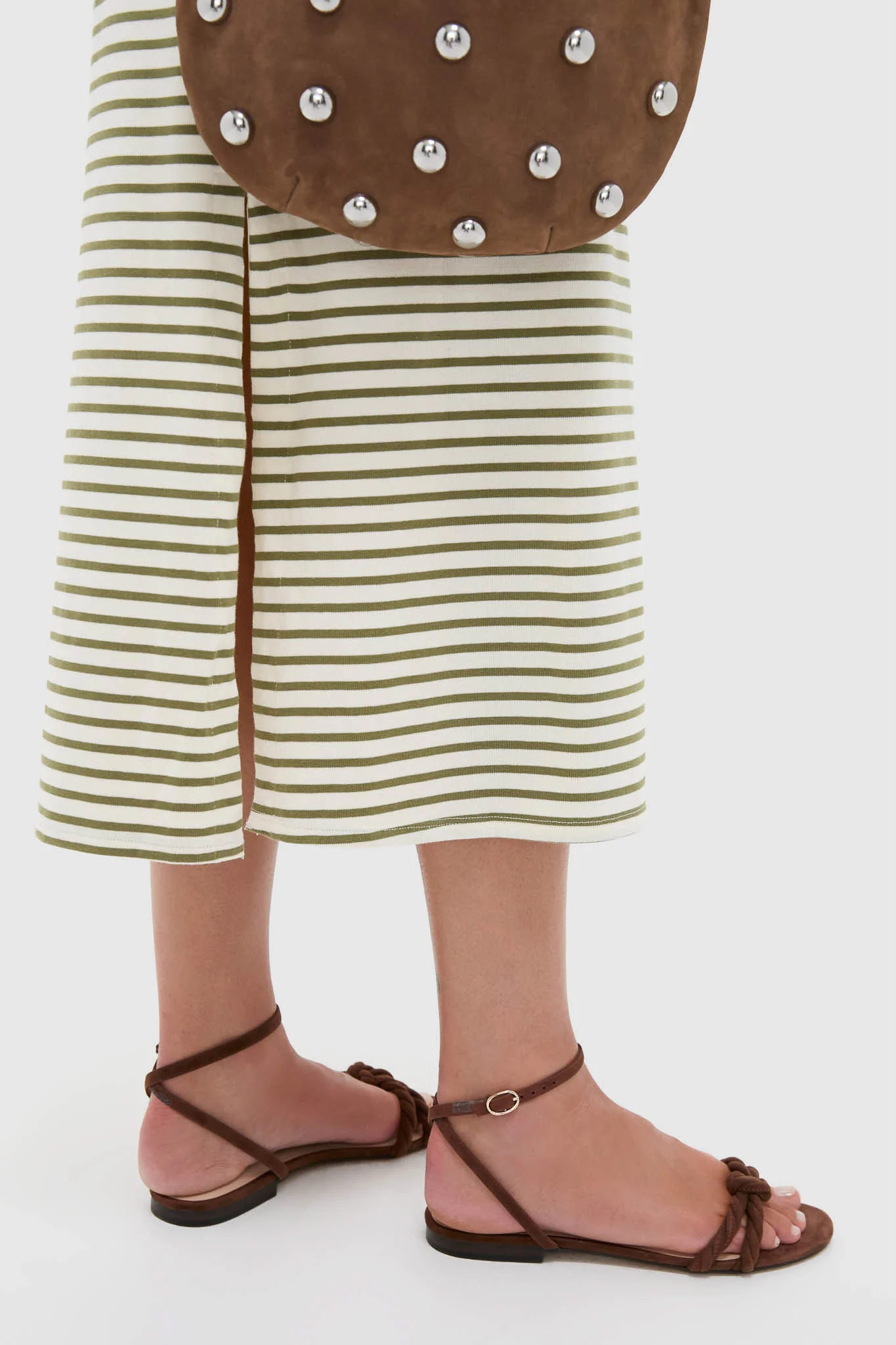 Olive Stripe Vesty Maxi Dress - Image 5