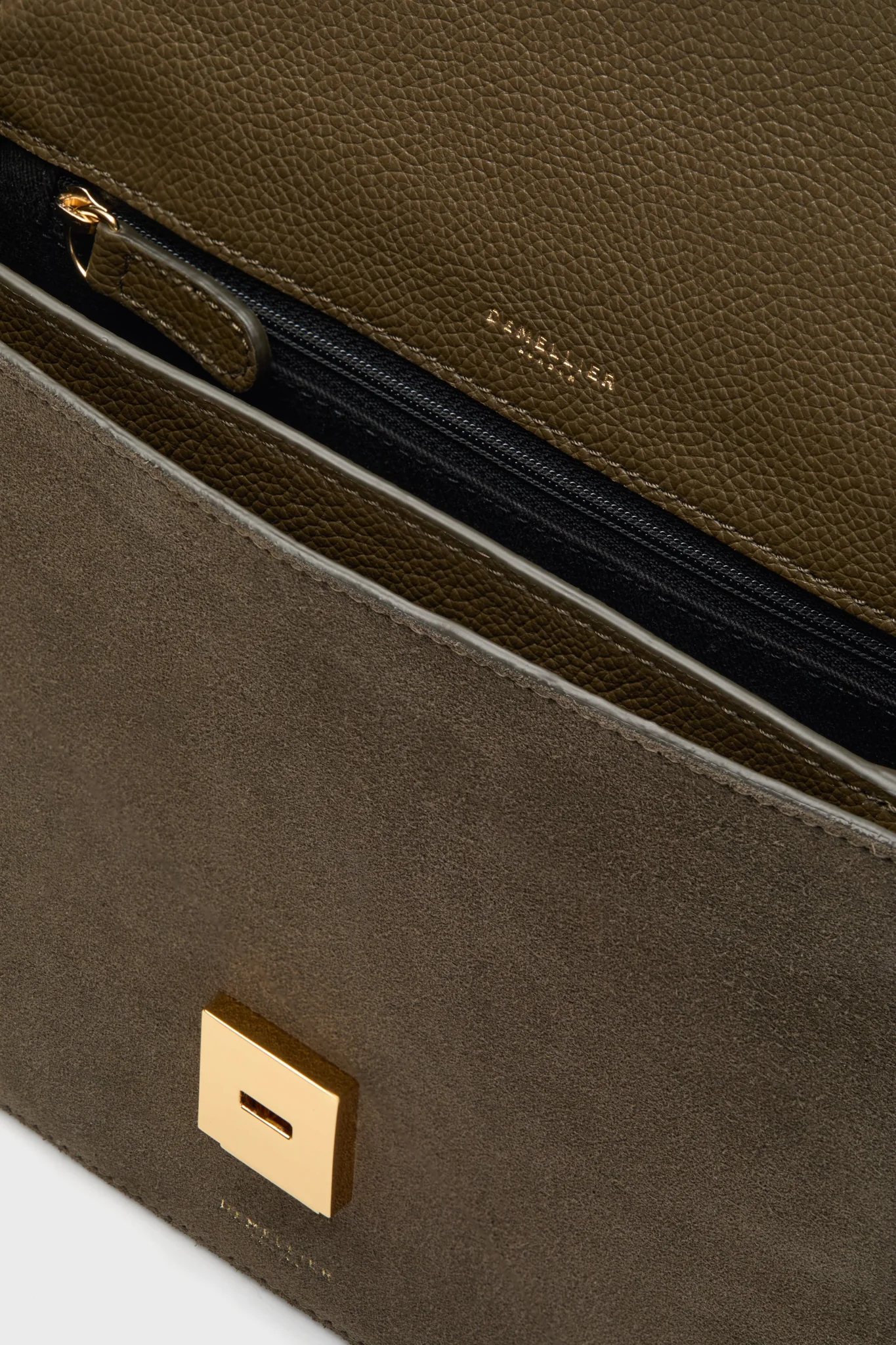 Olive Suede Vancouver Bag - Image 4