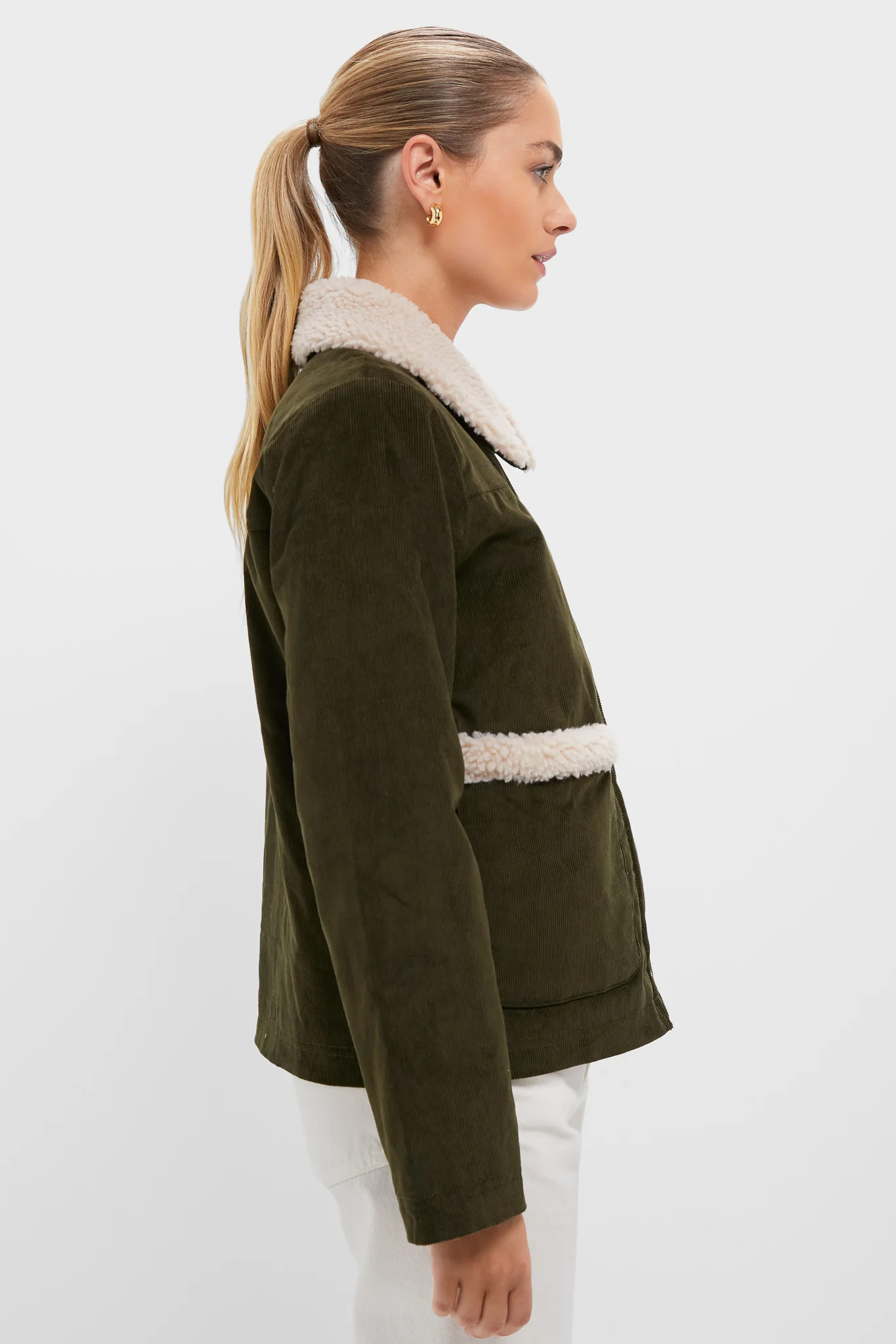 Olive Tabitha Casual Jacket - Image 3