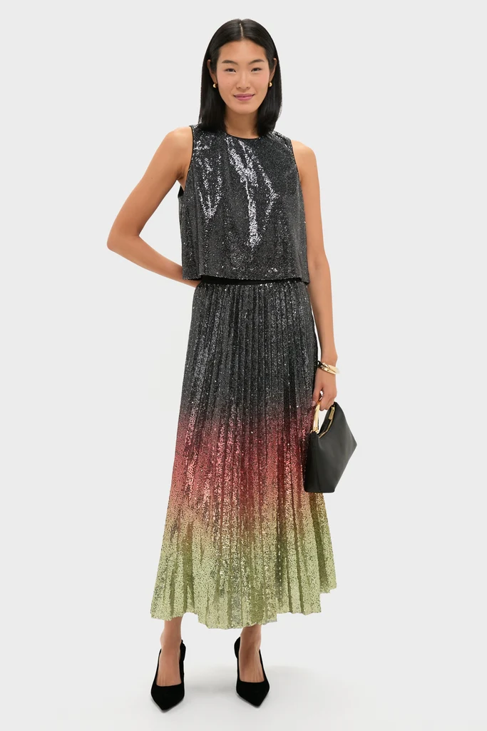 Ombre Sequin Bleeker Maxi Skirt - Image 2