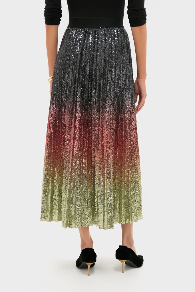 Ombre Sequin Bleeker Maxi Skirt - Image 4