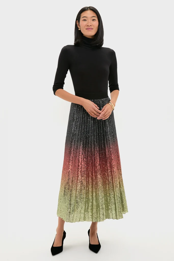 Ombre Sequin Bleeker Maxi Skirt - Image 6