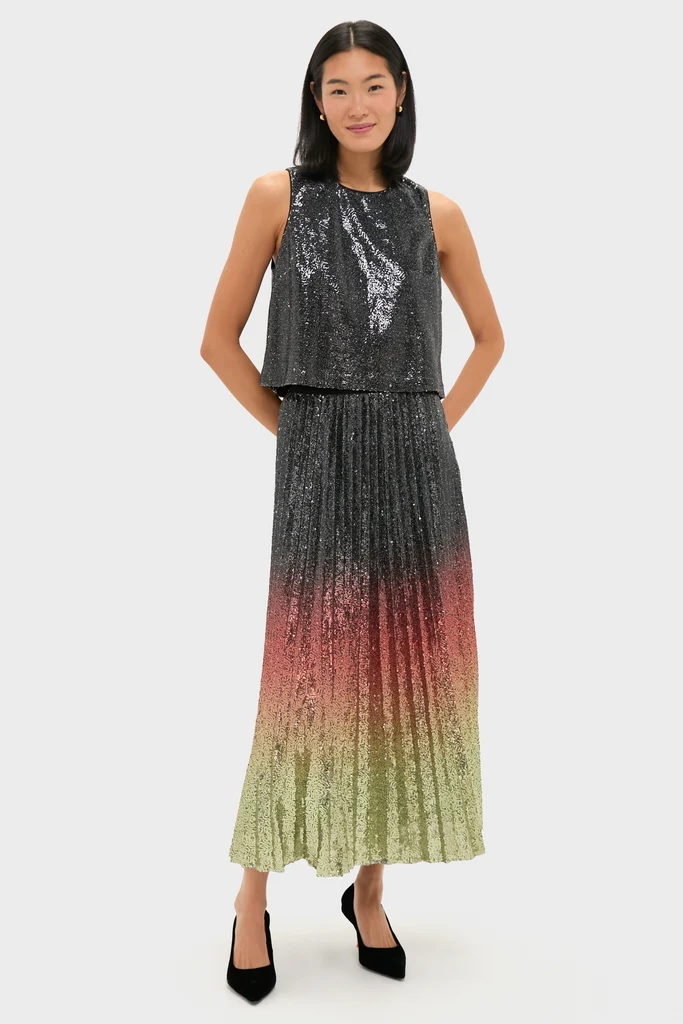 Ombre Sequin Bleeker Maxi Skirt - Image 7
