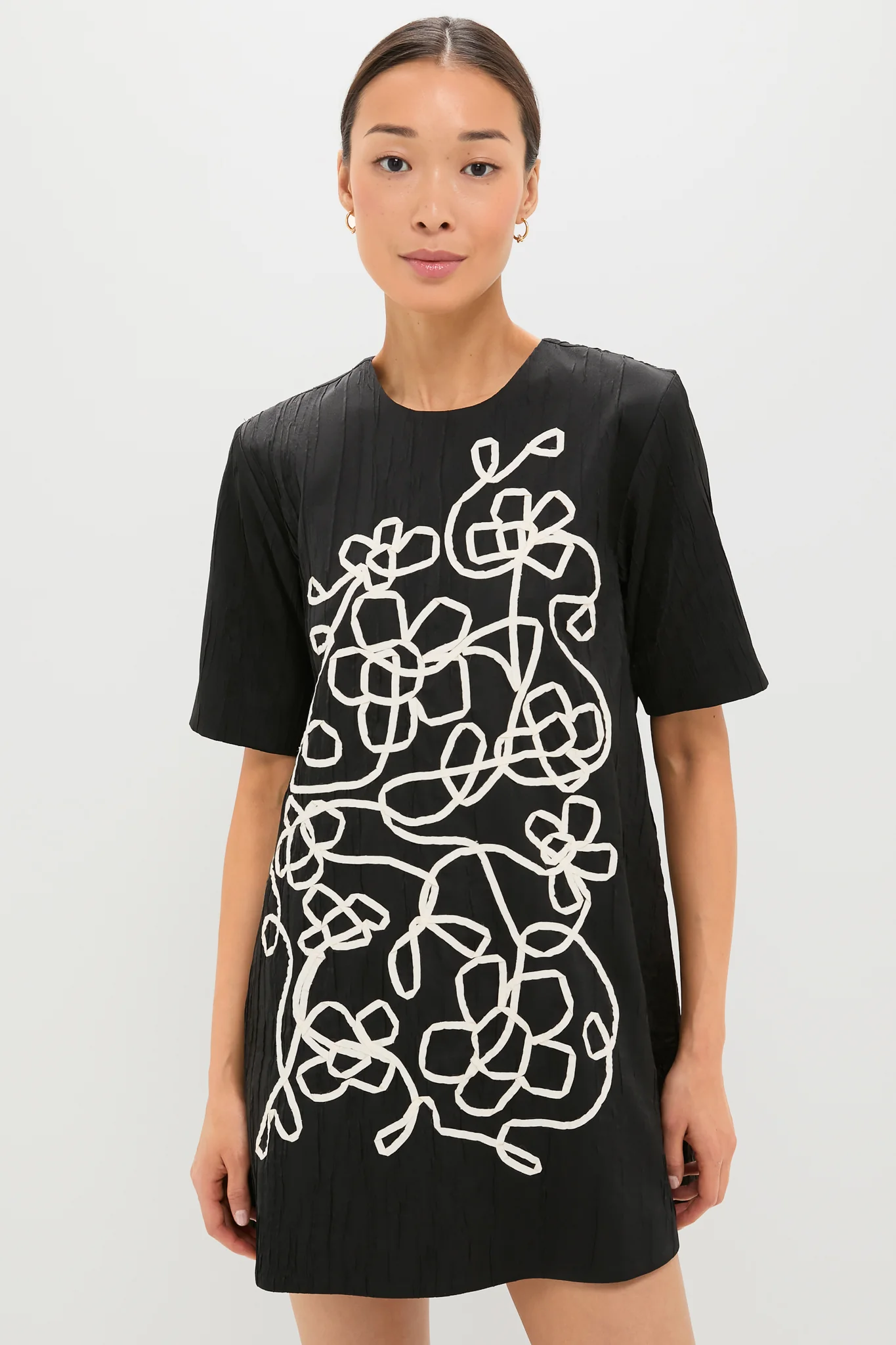 Onyx and Ivory Classic Katya Mini Dress