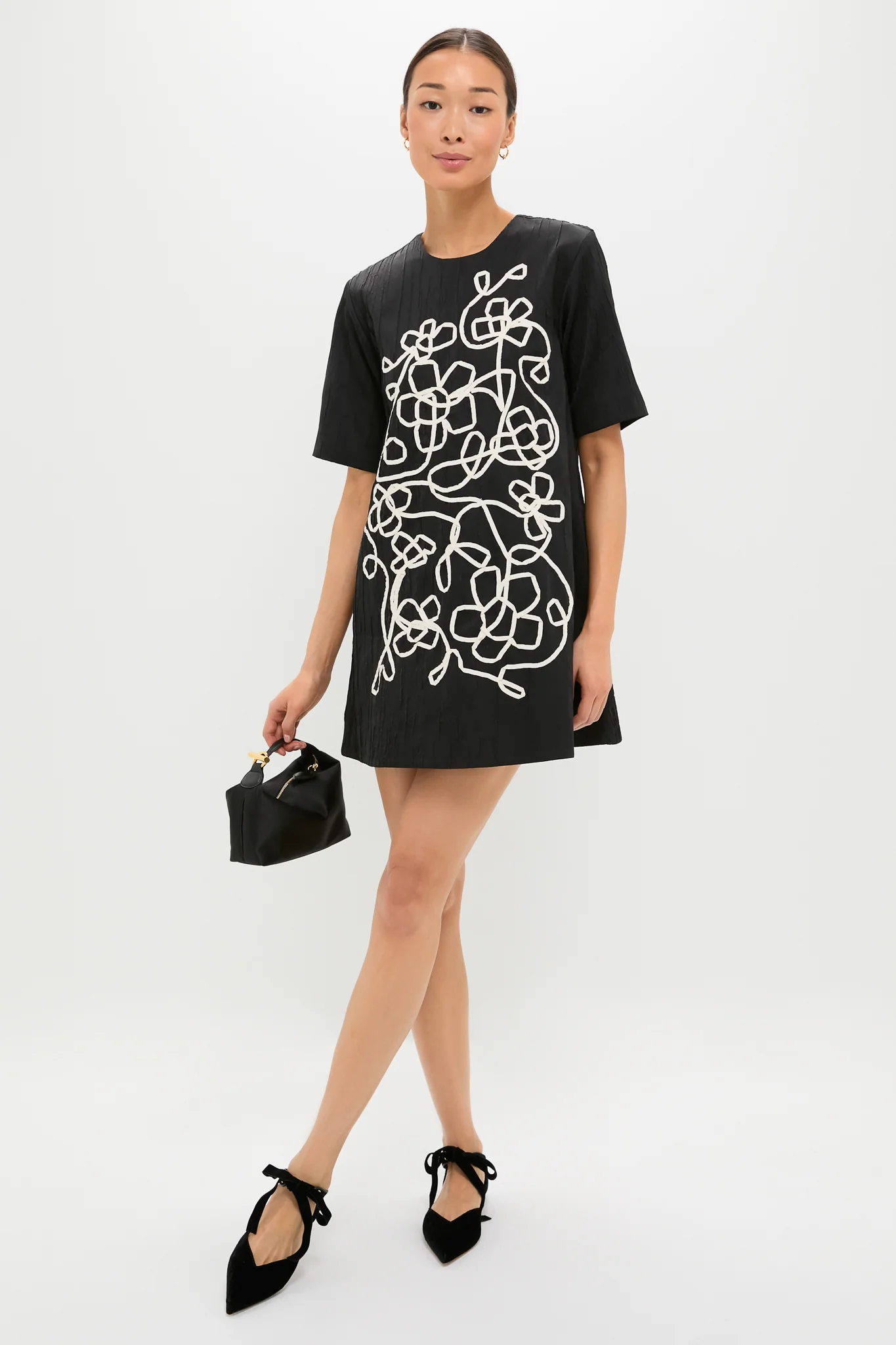 Onyx and Ivory Classic Katya Mini Dress - Image 2
