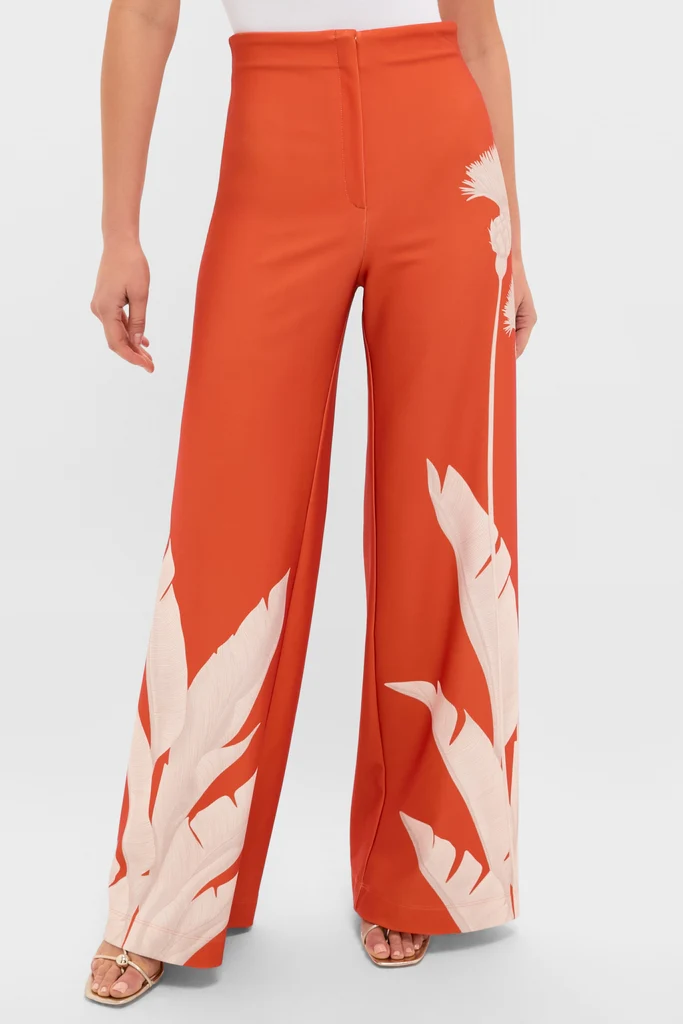 Orange Dandelion Pants