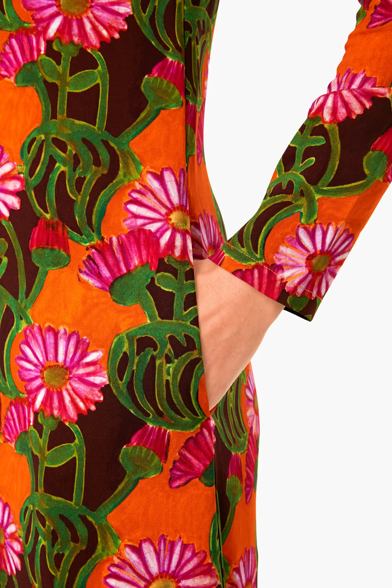 Orange Gerber Long Sleeve Swing Dress - Image 5