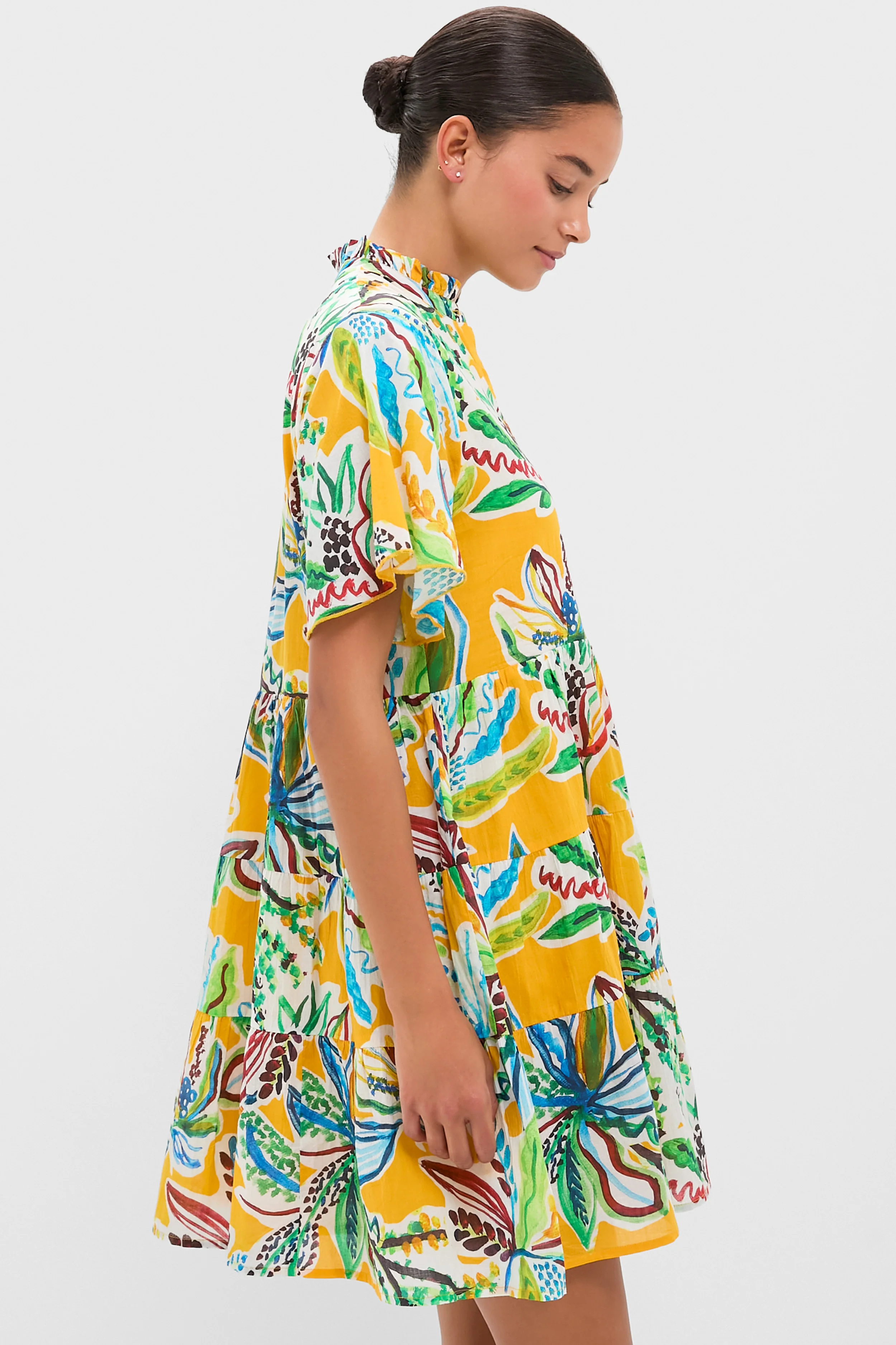 Orange Olinda Vibeka Short Dress - Image 3