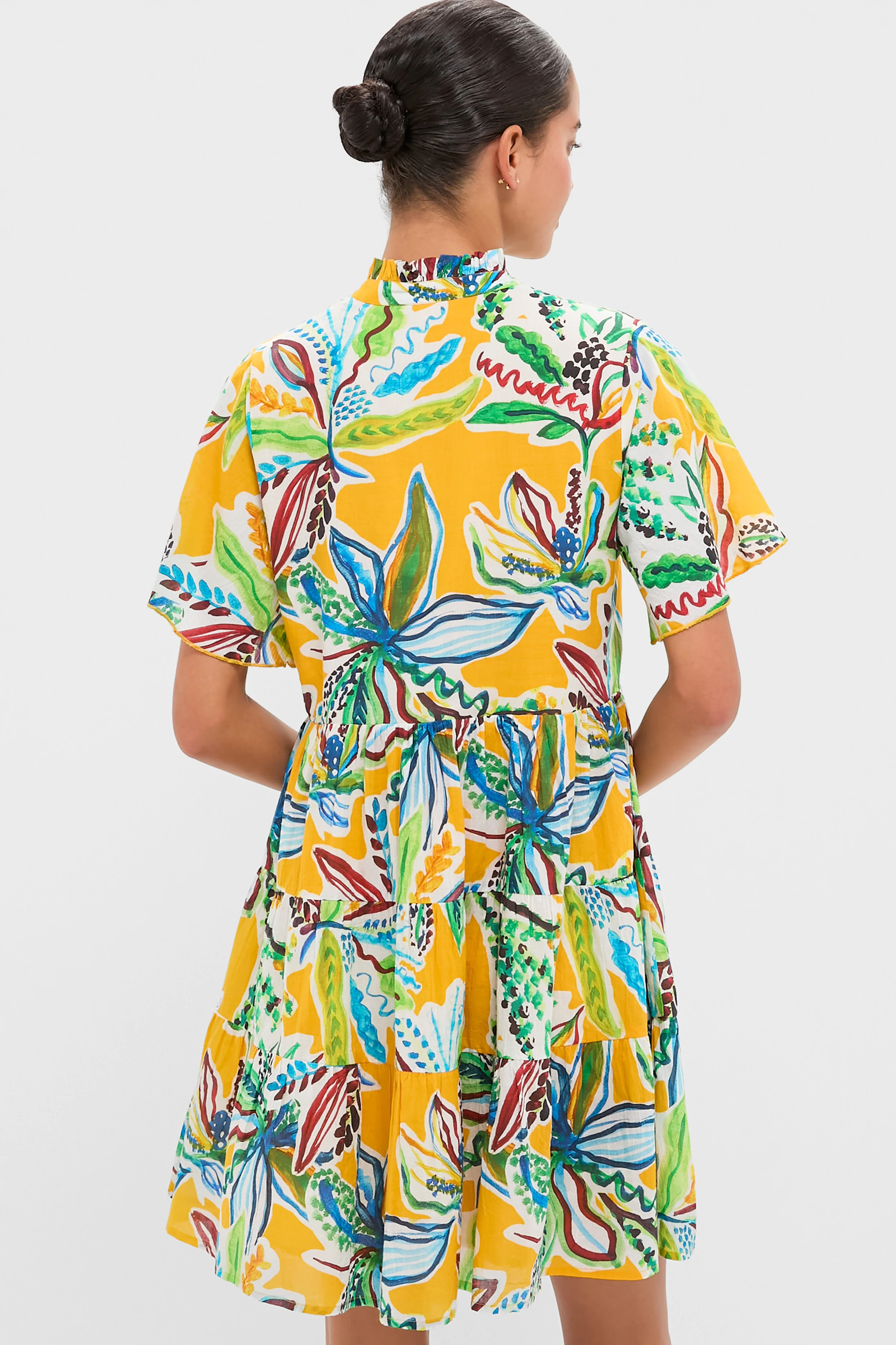 Orange Olinda Vibeka Short Dress - Image 4
