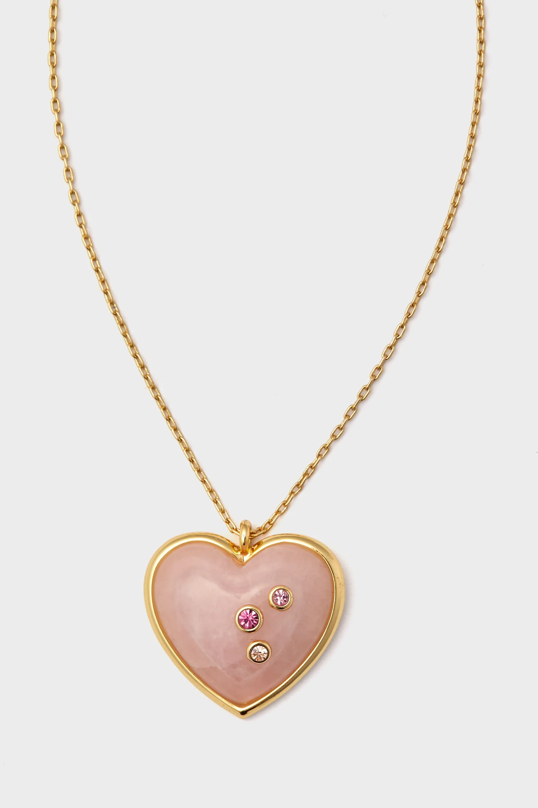 Orchid Pink Heart Pendant Necklace - Image 5