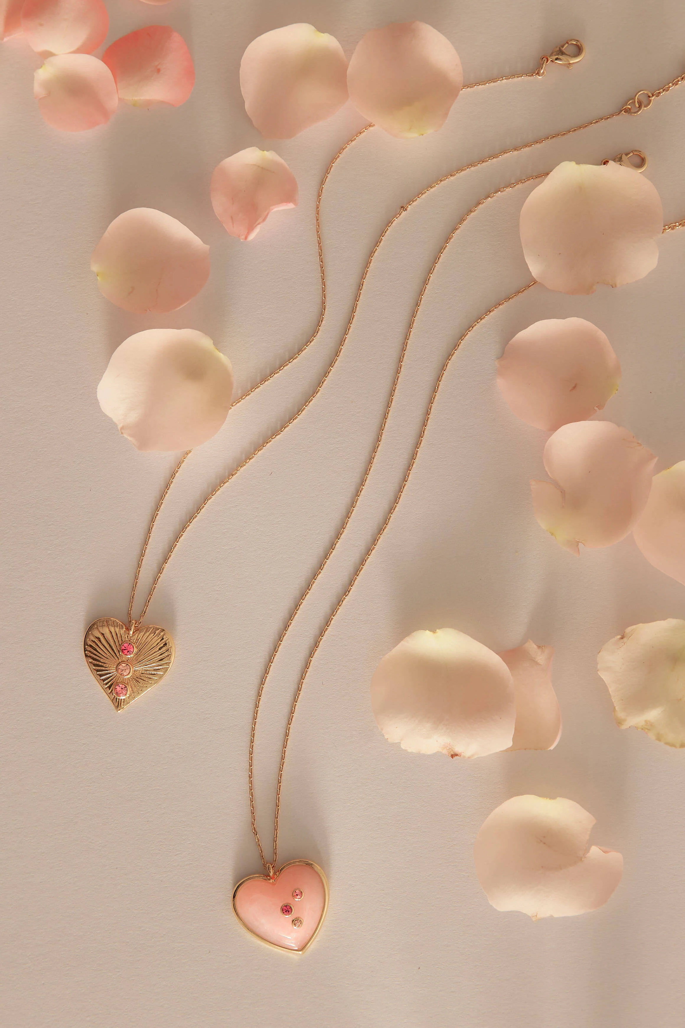 Orchid Pink Heart Pendant Necklace - Image 6