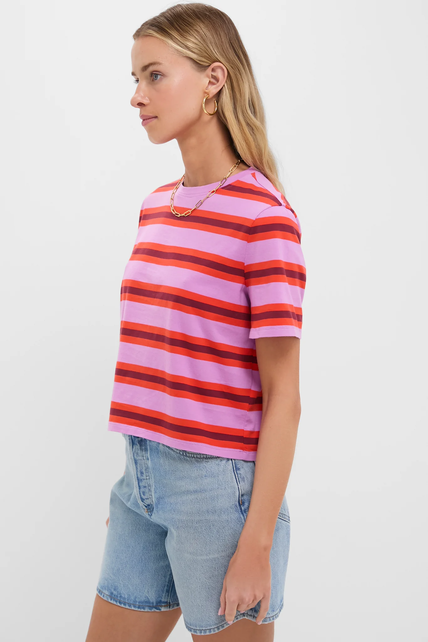 Orchid Poppy Plum Multistripe Brentwood Shirt - Image 3