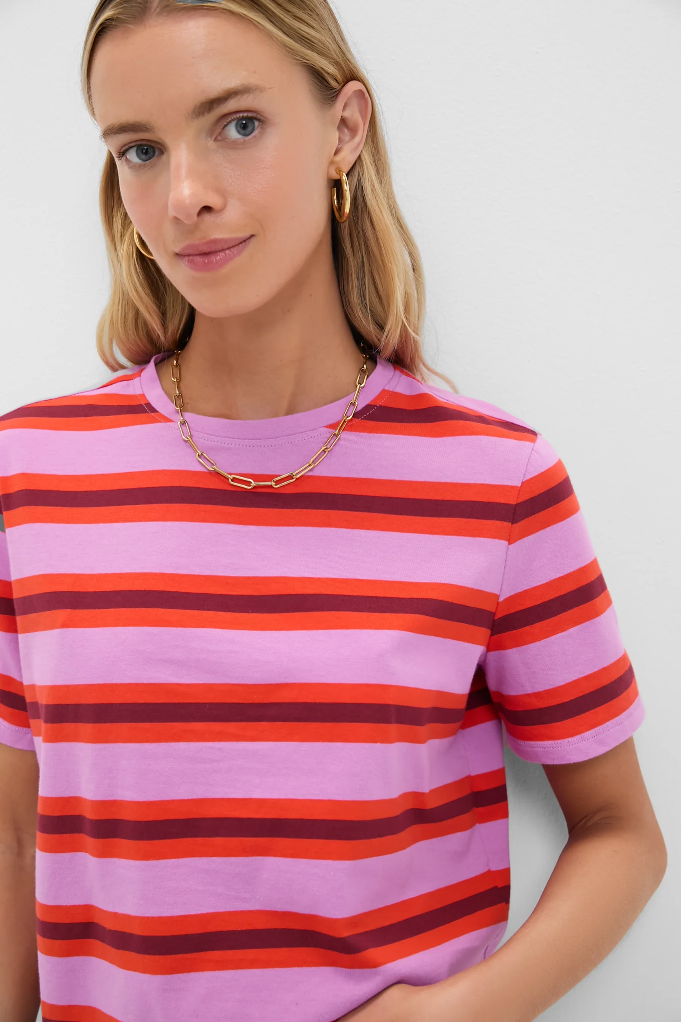 Orchid Poppy Plum Multistripe Brentwood Shirt - Image 5