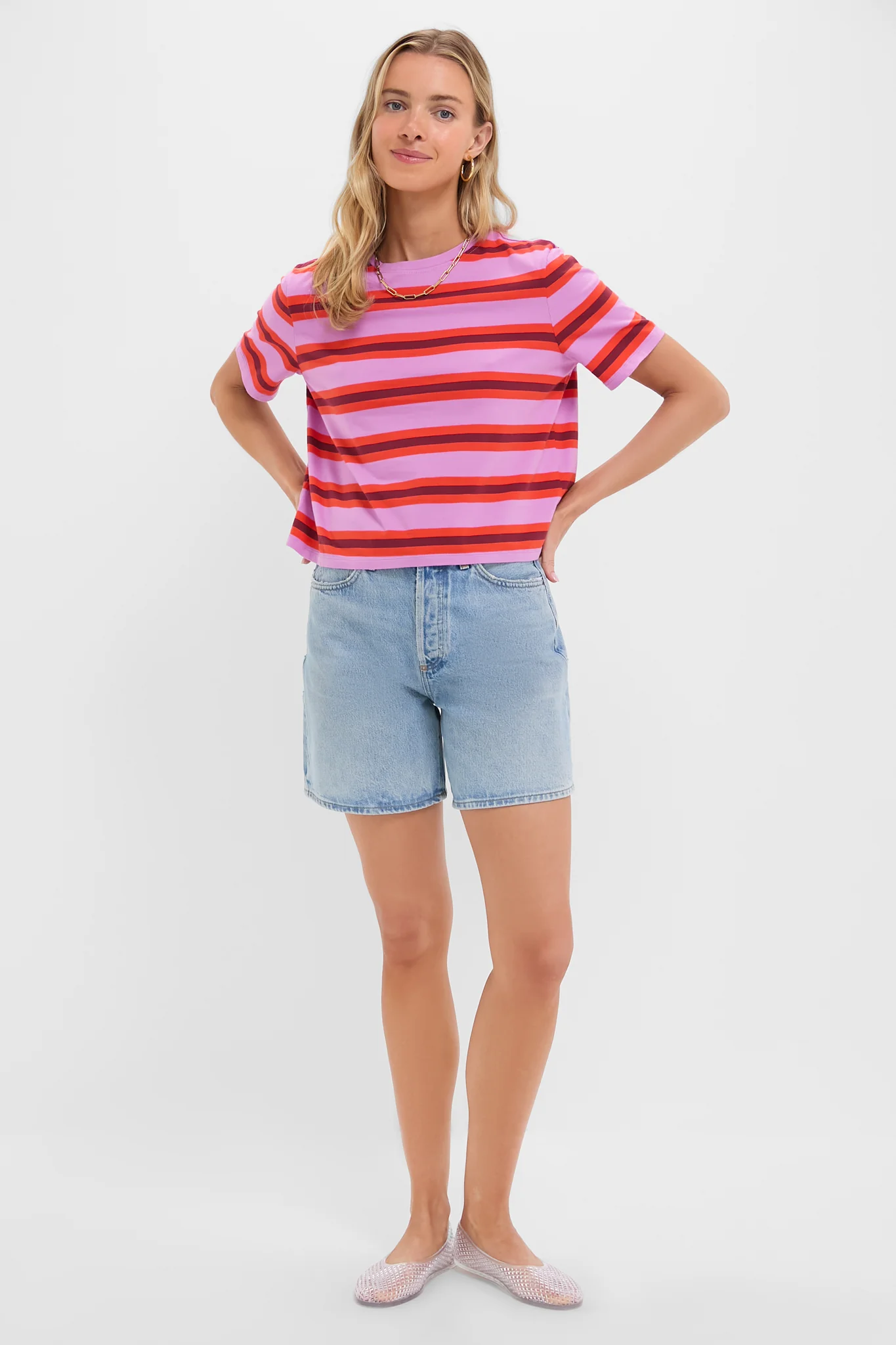 Orchid Poppy Plum Multistripe Brentwood Shirt - Image 6