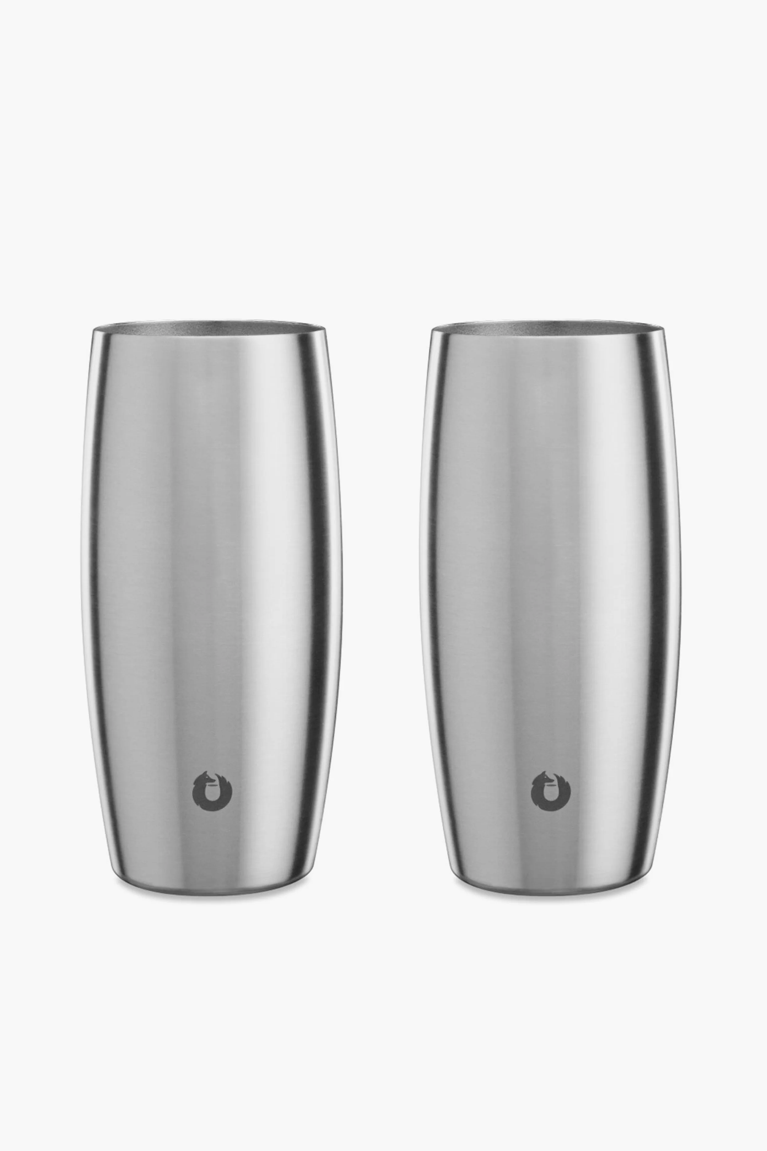 Original Stainless Steel Beer Glass Set of 2 - Image 2