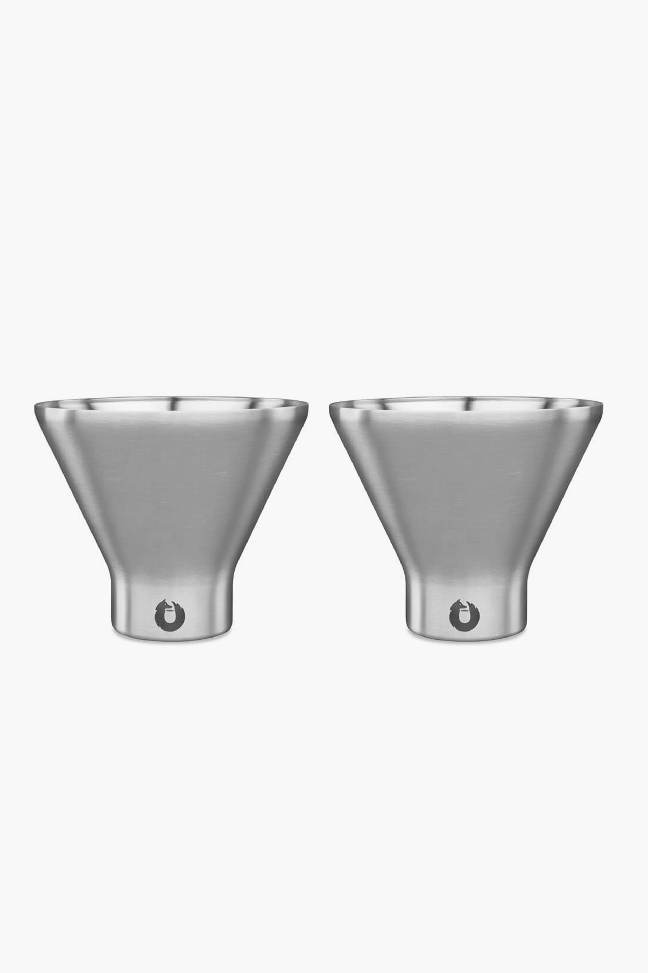 Original Stainless Steel Martini Glass Set of 2 - Image 2