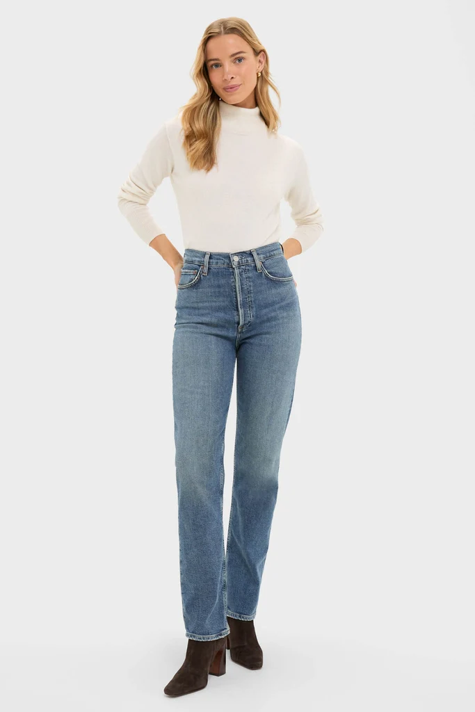 Overcast High Rise Straight 90's Pinch Waist Long - Image 6