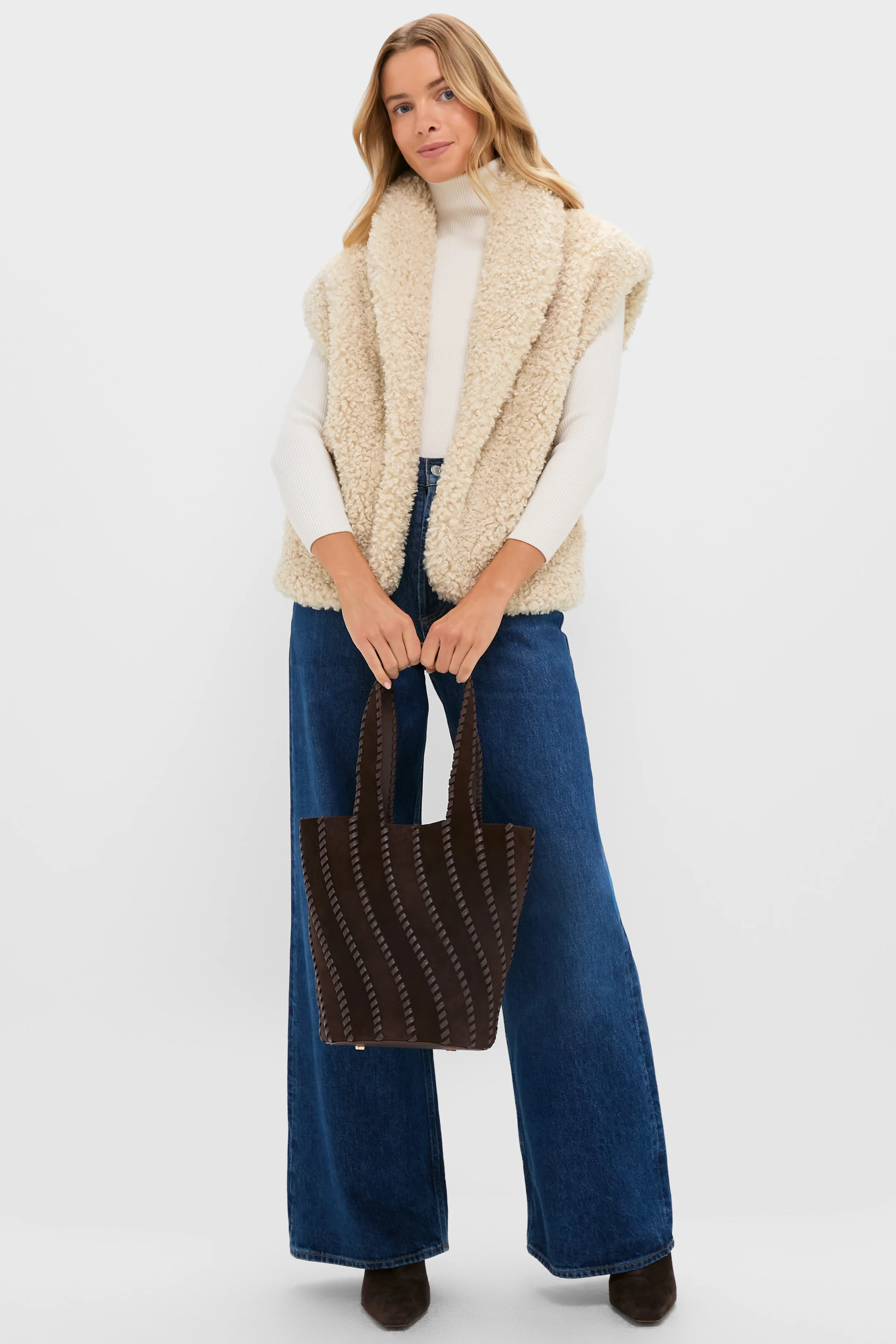 Oversized Aspen Sherpa Vest - Image 2