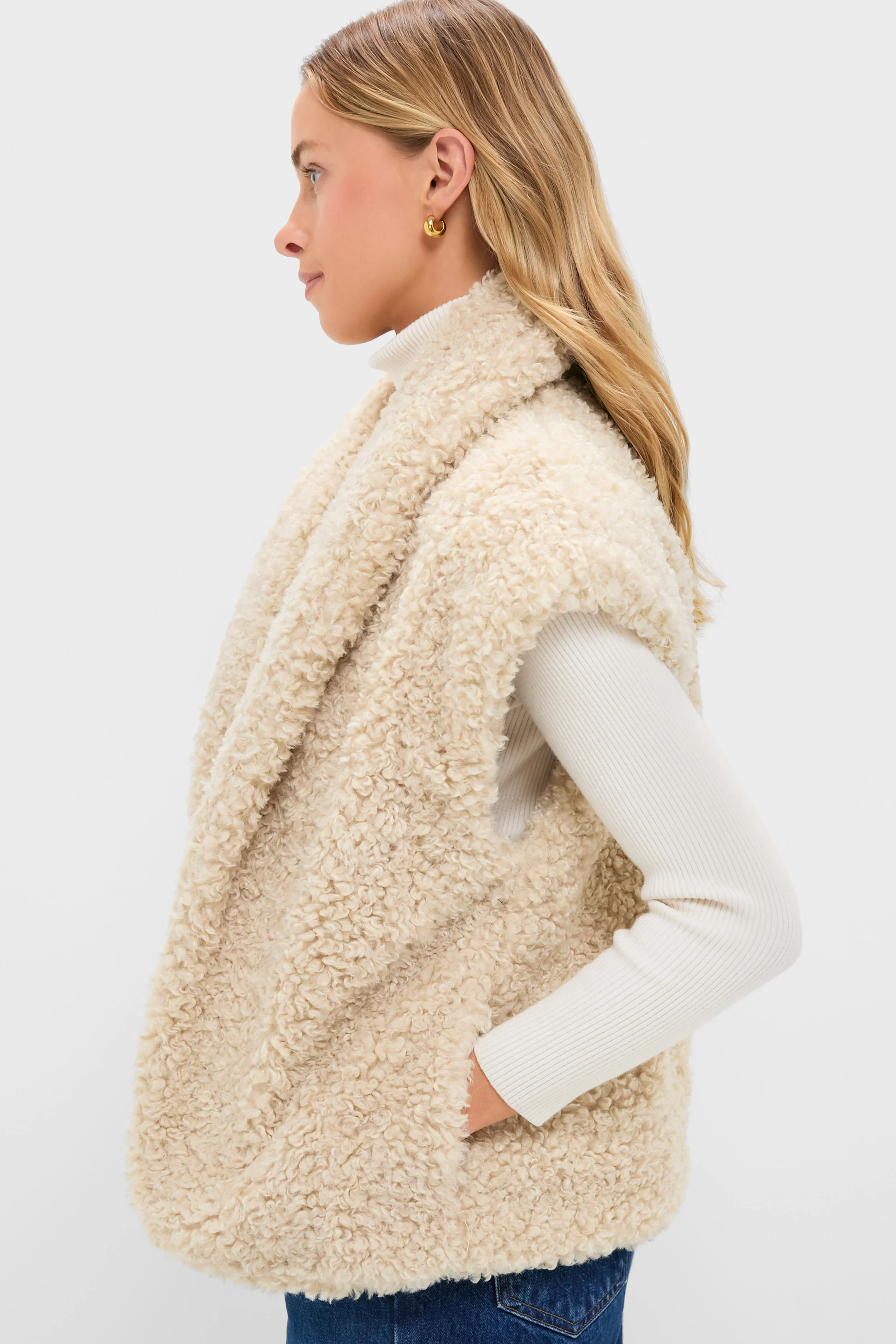 Oversized Aspen Sherpa Vest - Image 3