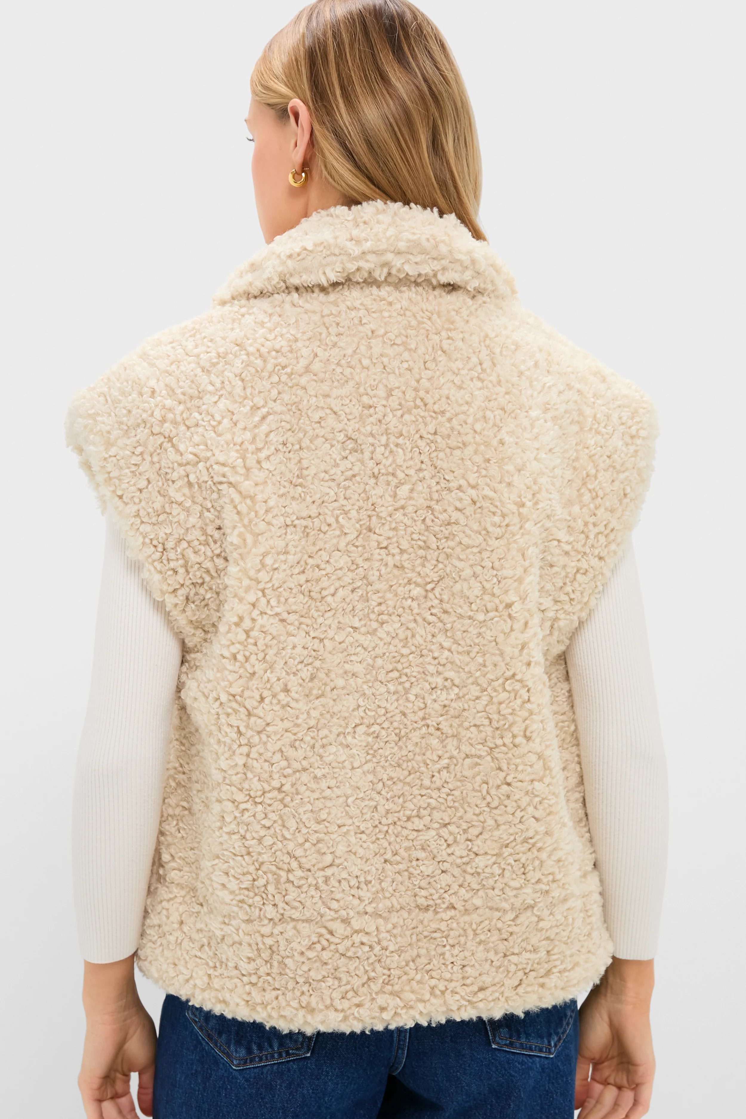 Oversized Aspen Sherpa Vest - Image 4