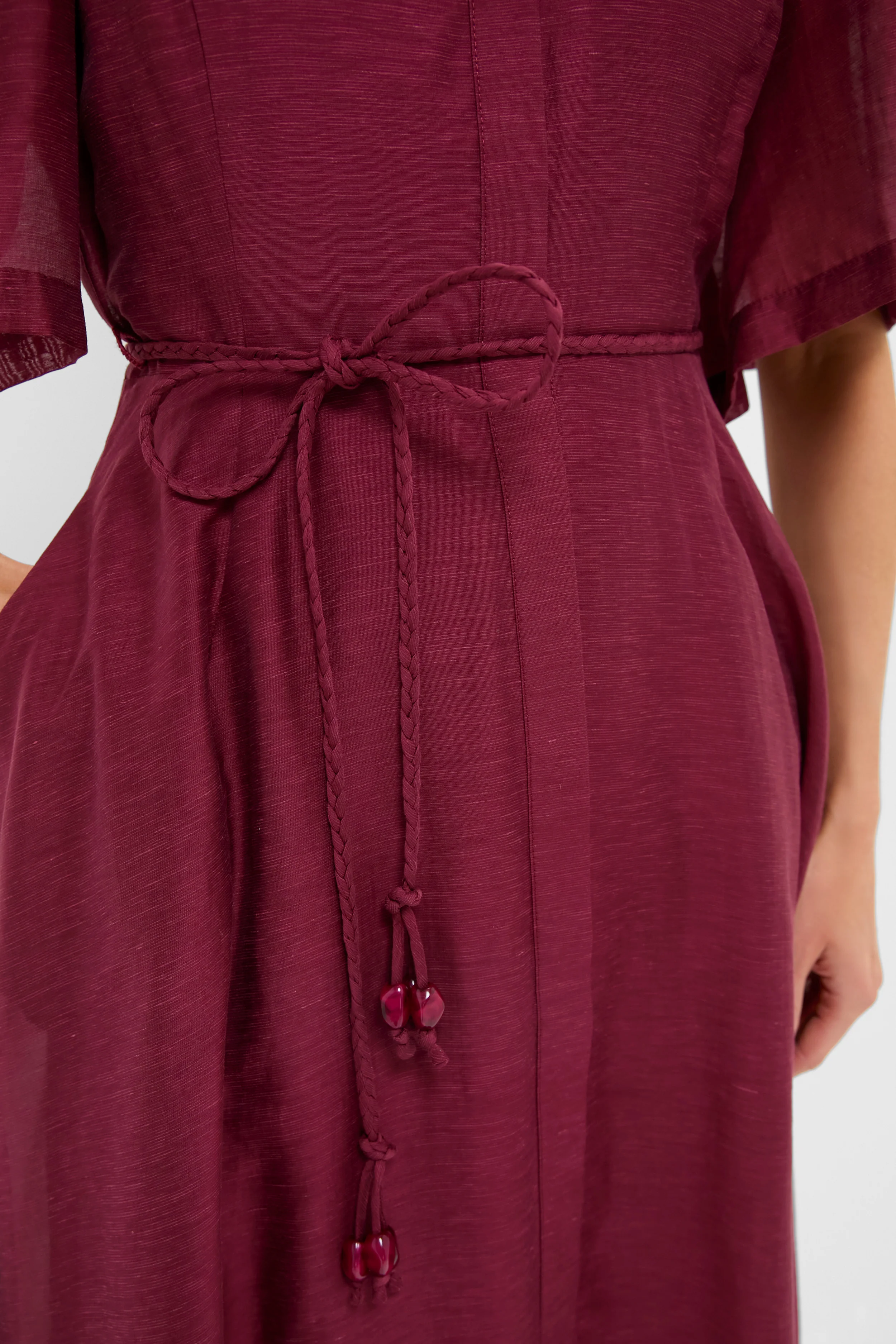 Oxblood Cindy Midi Dress - Image 6