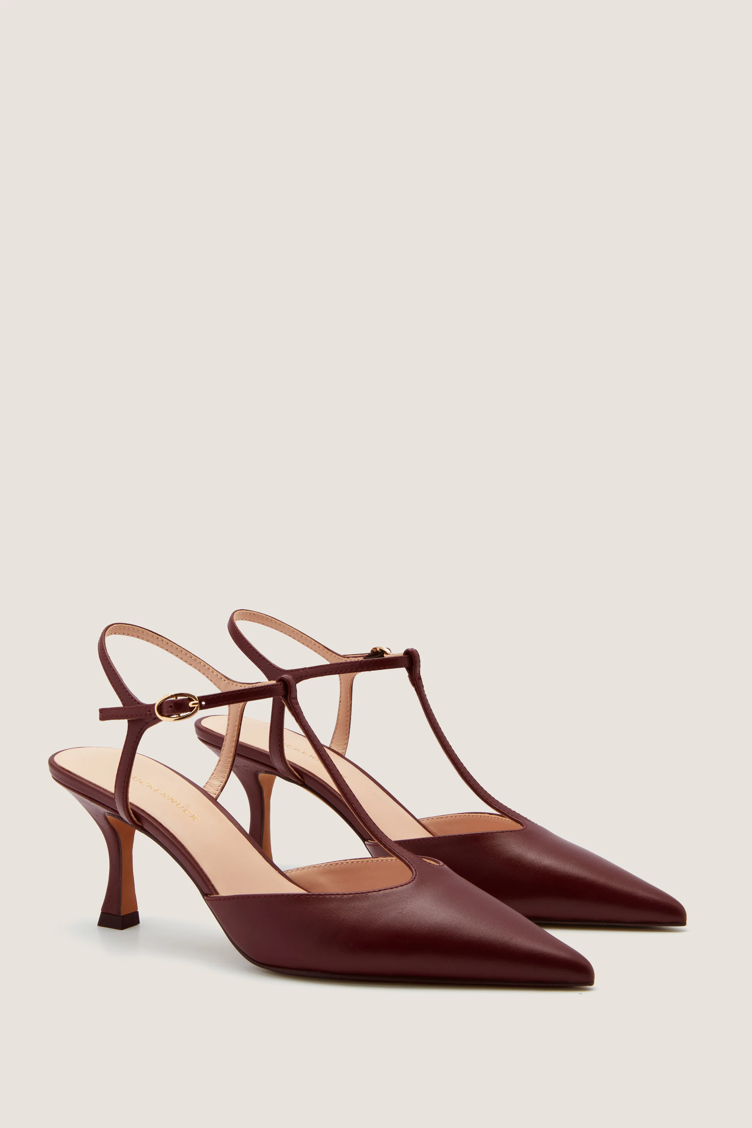 Oxblood Leather Margot Heels - Image 3