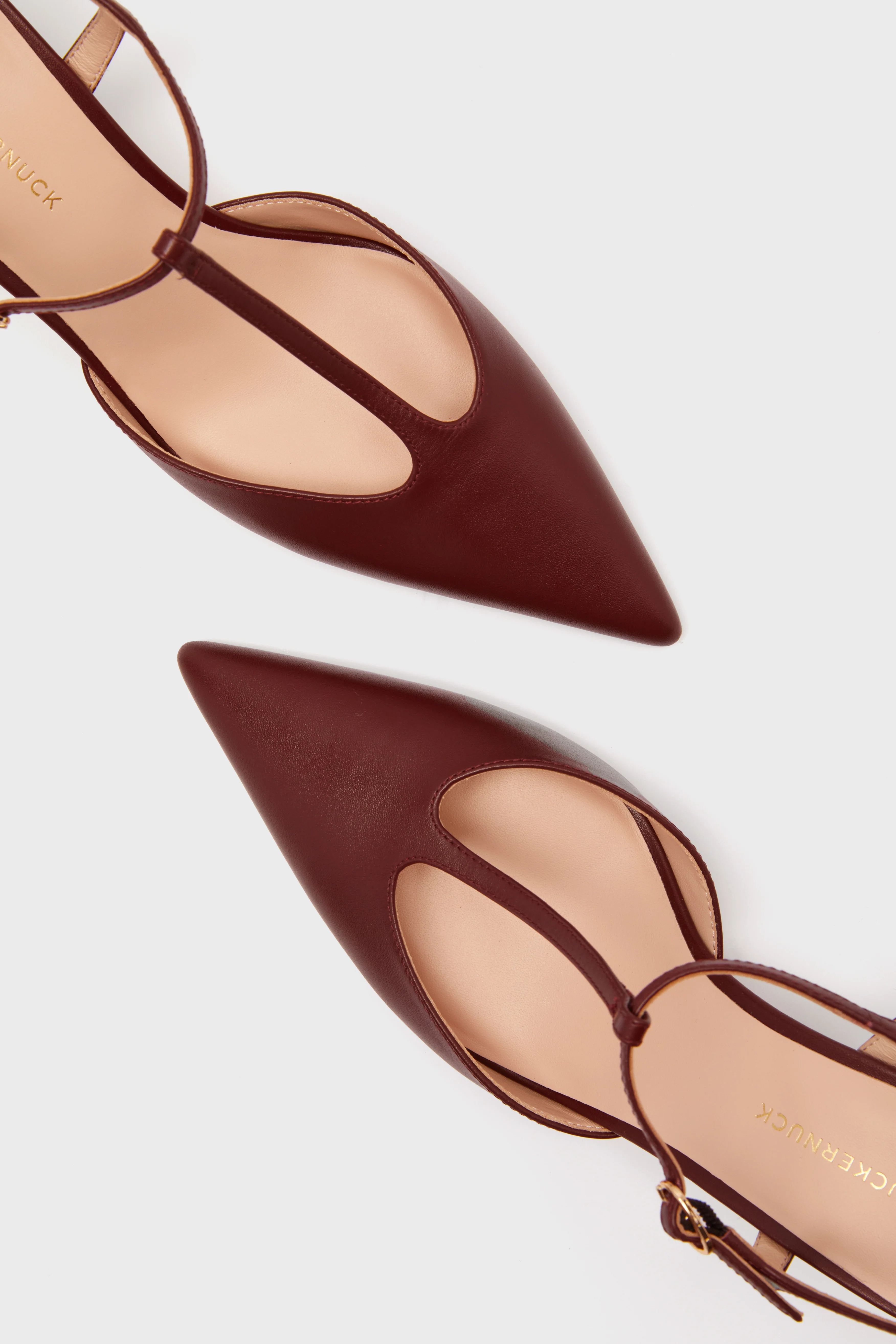 Oxblood Leather Margot Heels - Image 5