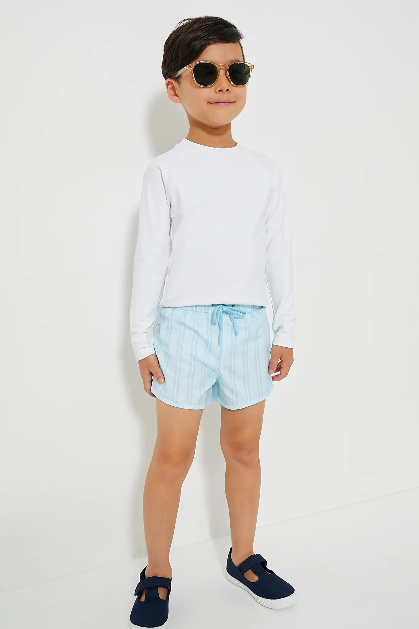 Pacific Blue Stripe Boardie - Image 2