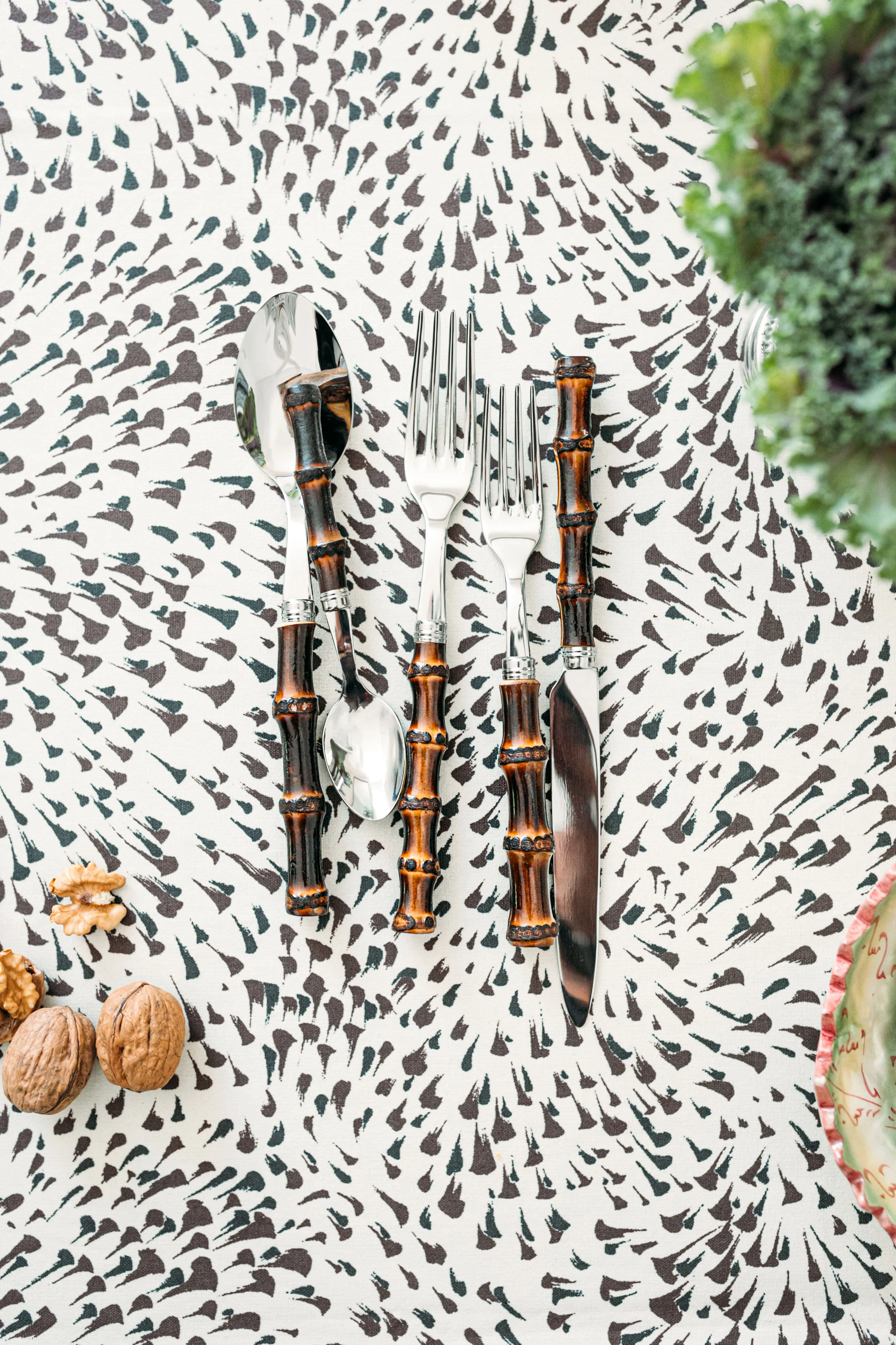Panda Dark Bamboo 5 Piece Place Setting - Image 6