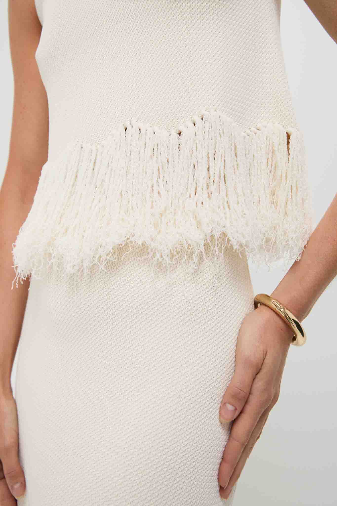 Parchment Kelany Fringe Knit Top - Image 5